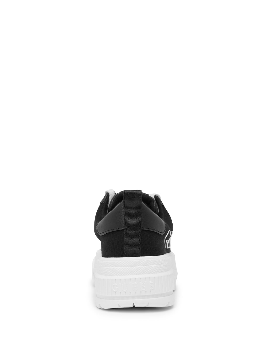 GUESS Women's Black Earlin Logo Low Top Sneakers EARLIN Back View