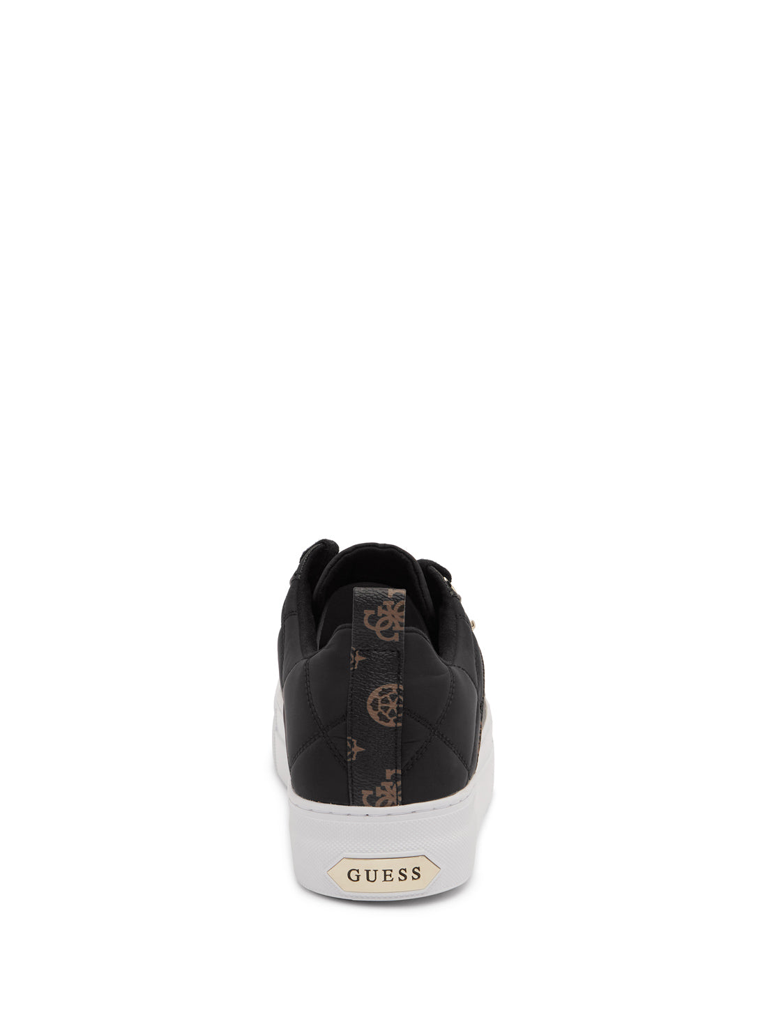 GUESS Women's Black Ganela Low Top Sneakers GANELA Back View