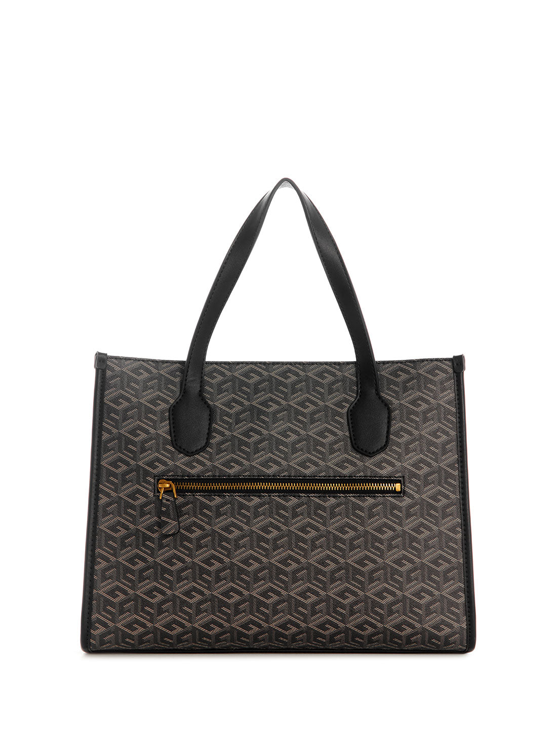 GUESS Women's Black Logo Silvana Small Tote Bag SC866522 Back View