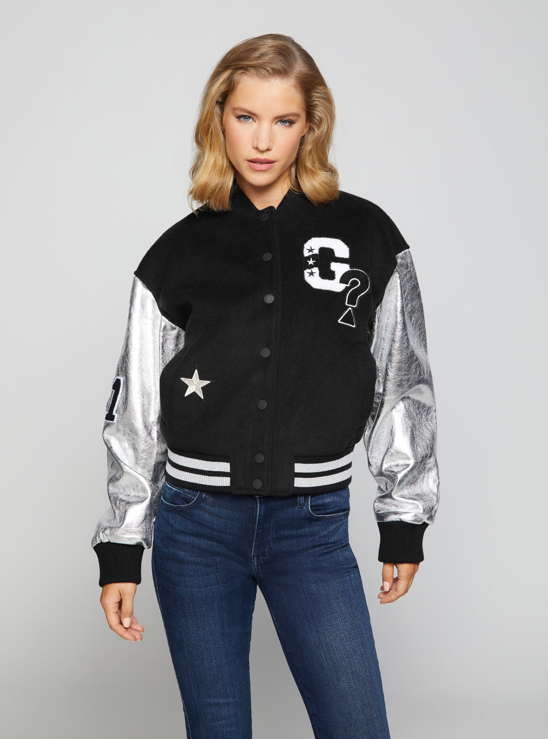 Guess bomber jacket women's Clearance