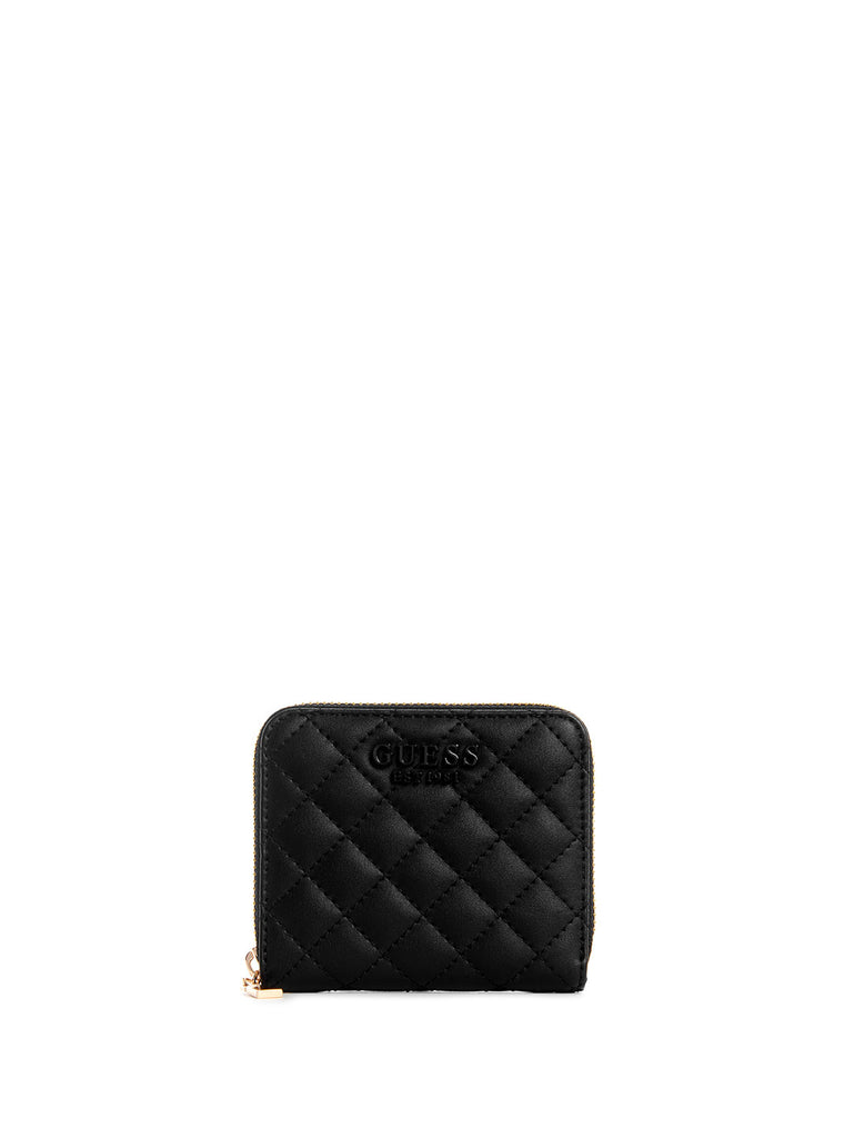 Black Rue Rose Small Wallet GUESS