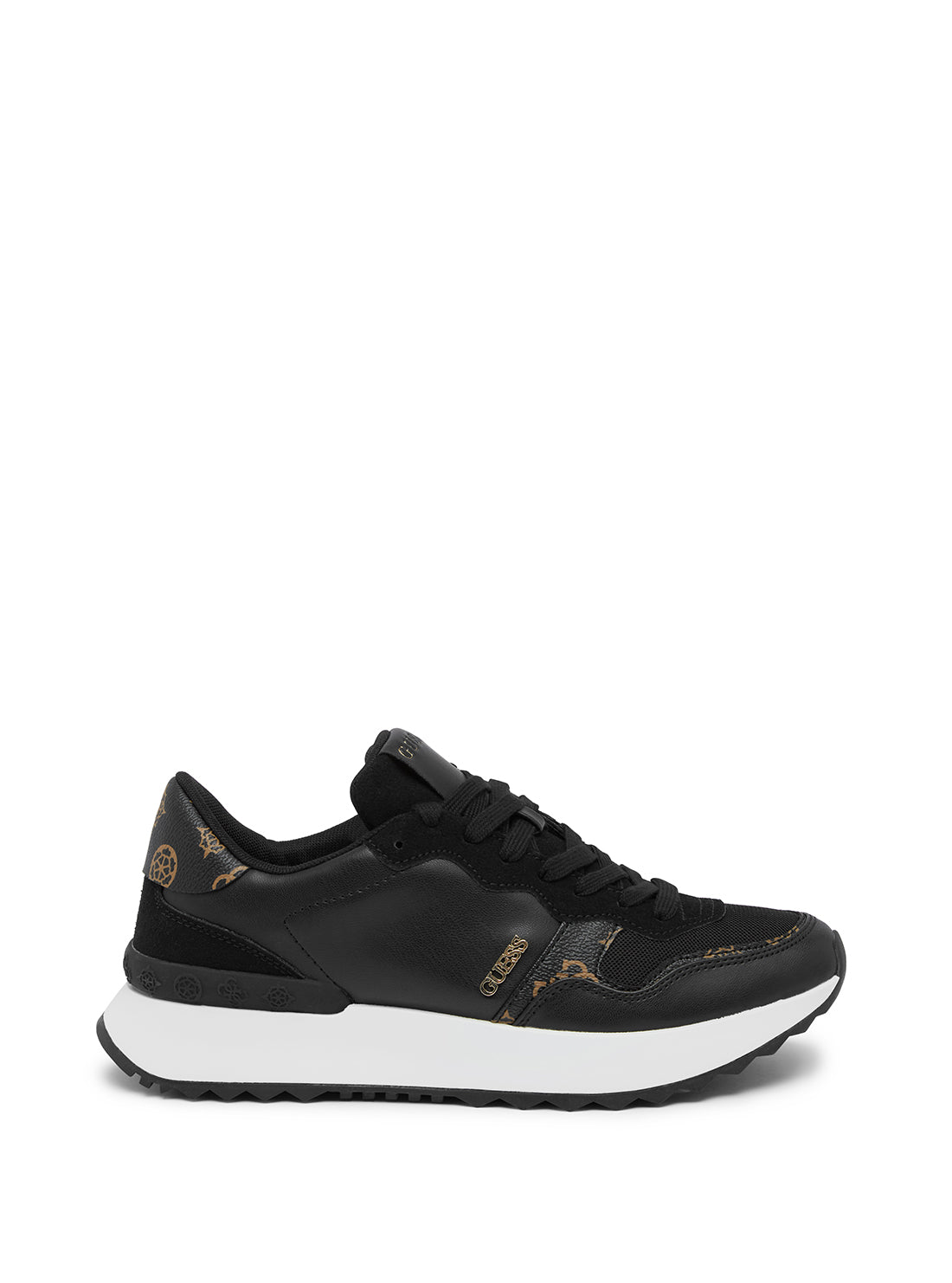 GUESS Women's Black Vinnna Low Top Sneakers VINNA Side View