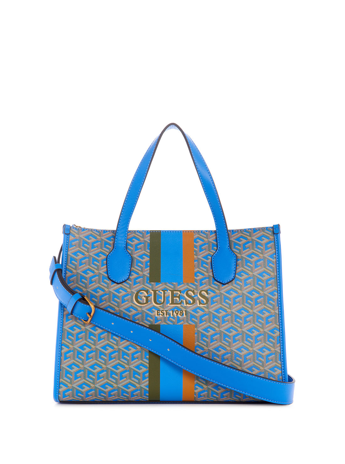 Blue and white guess purse Clearance