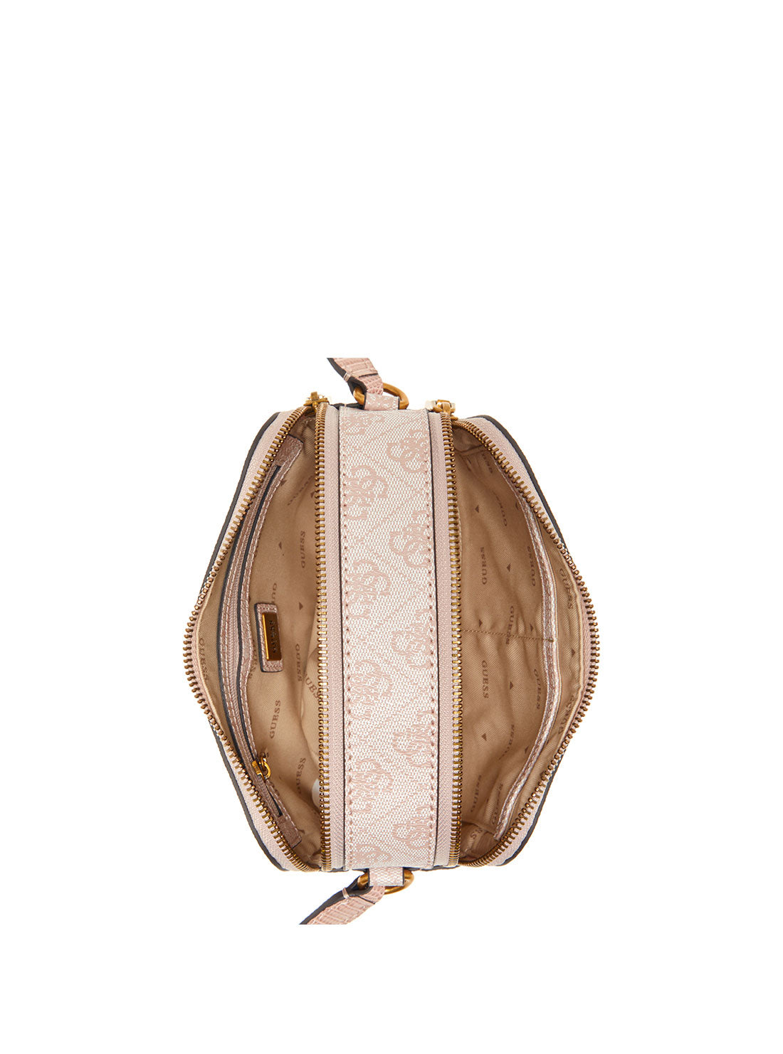 GUESS Women's Blush Logo Ginevra Crossbody Bag SB867514 Inside View