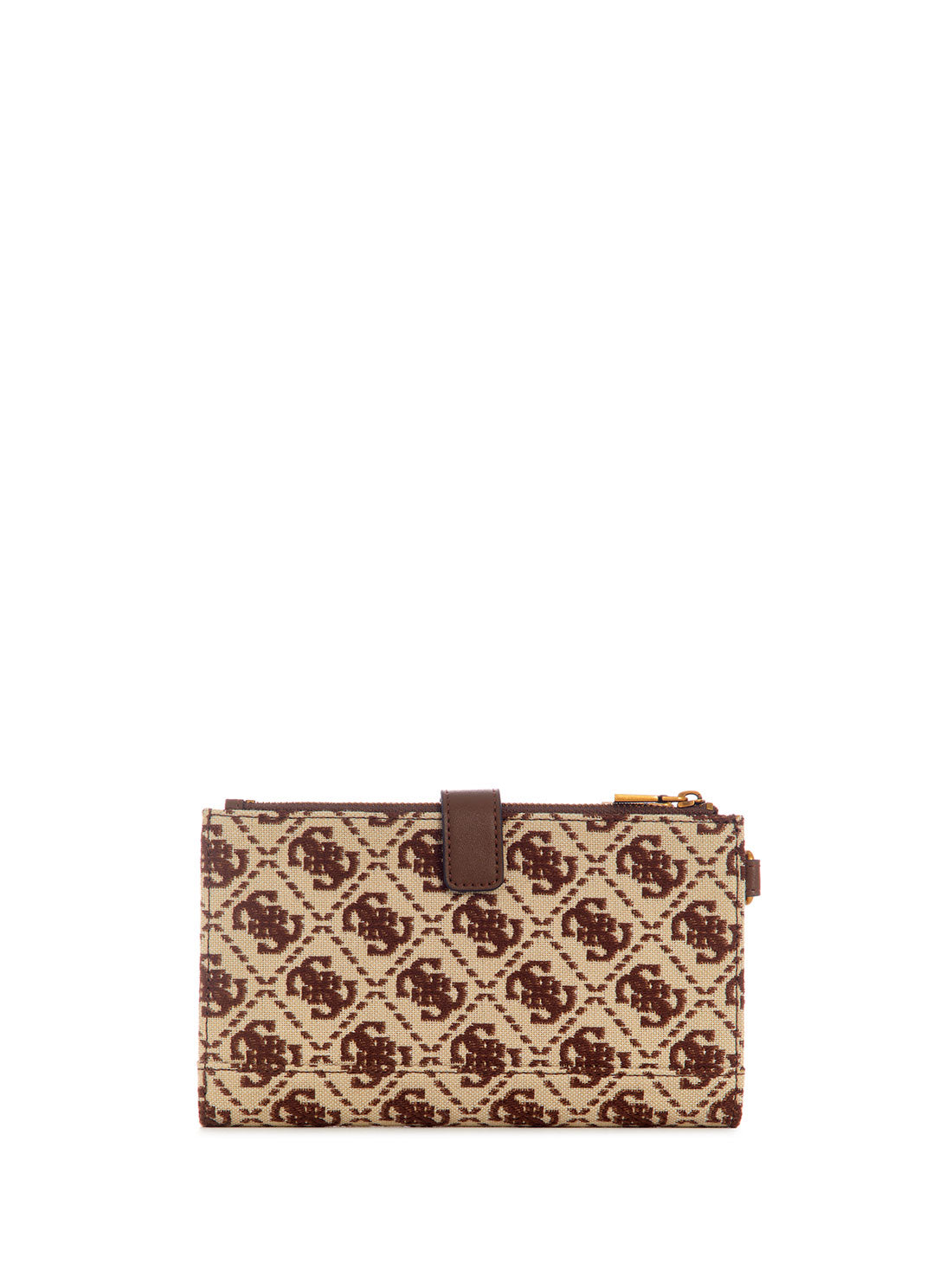 GUESS Women's Brown Logo Izzy Organiser Wallet JB865457 Back View