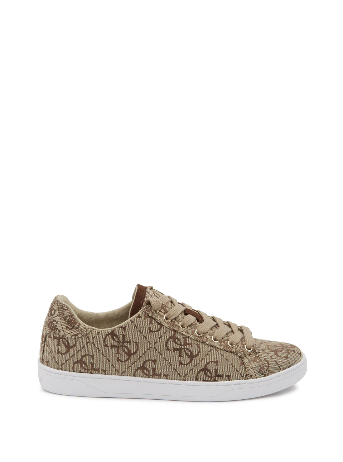 GUESS Women's Brown Logo Rosalia Low Top Sneakers ROSALIA Side View