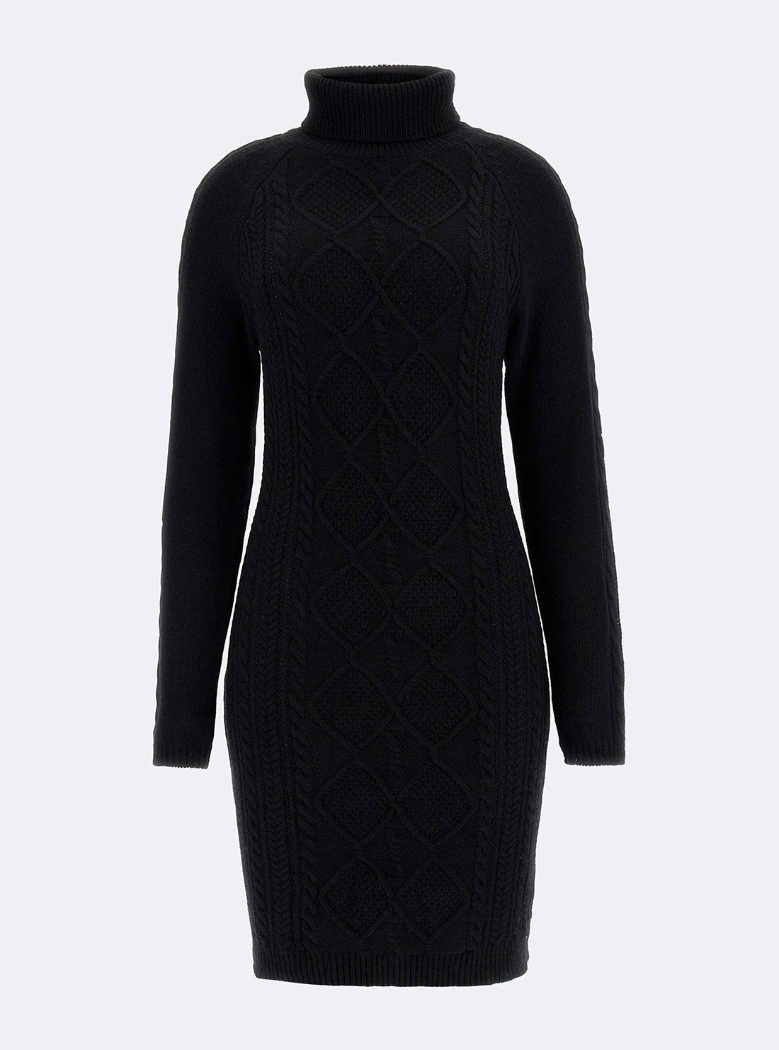 GUESS Women's Eco Black Elisabeth Knit Mini Dress W2BK35Z2WJ0 Ghost View