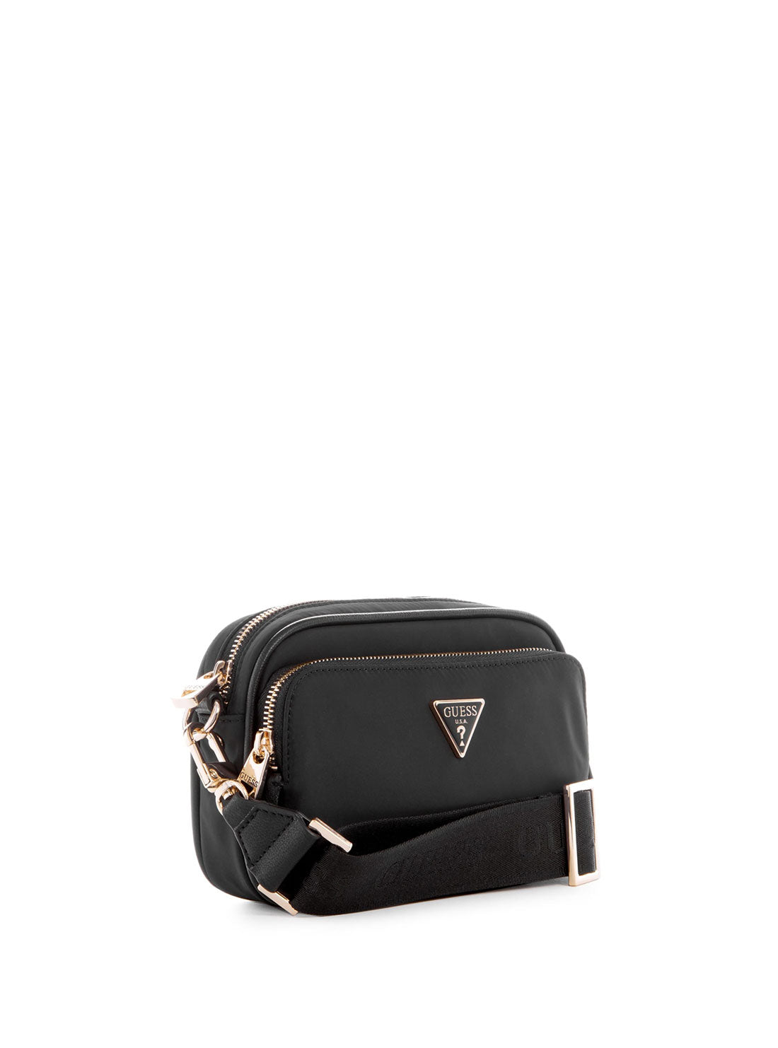 Eco Black Gemma Crossbody Bag | Afterpay and Klarna Available | GUESS