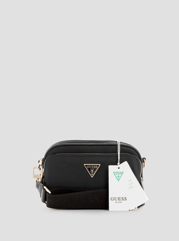 GUESS Women's Eco Black Gemma Crossbody Bag EYG839572 Front View