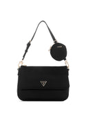 GUESS Women's Eco Black Gemma Shoulder Bag EYG839518 Front View