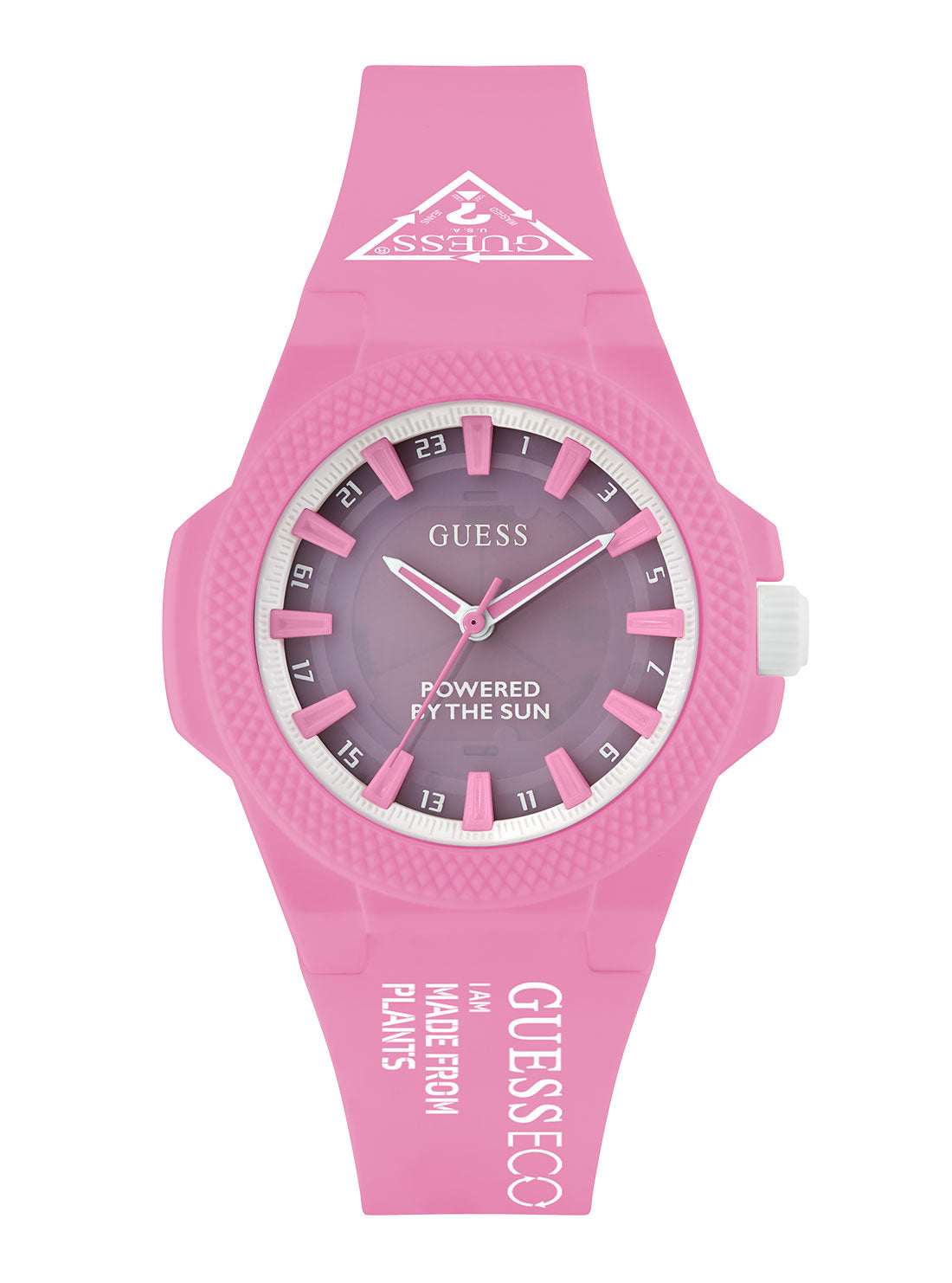 Hot pink guess watch Clearance