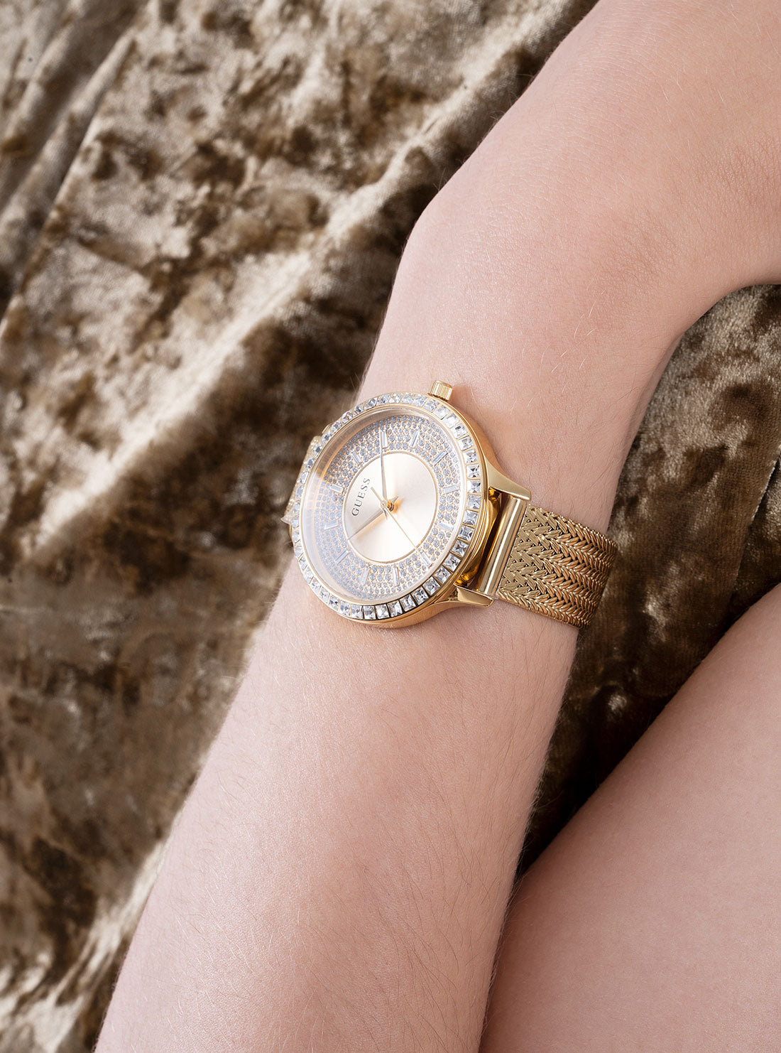 Gold Soiree Mesh Watch