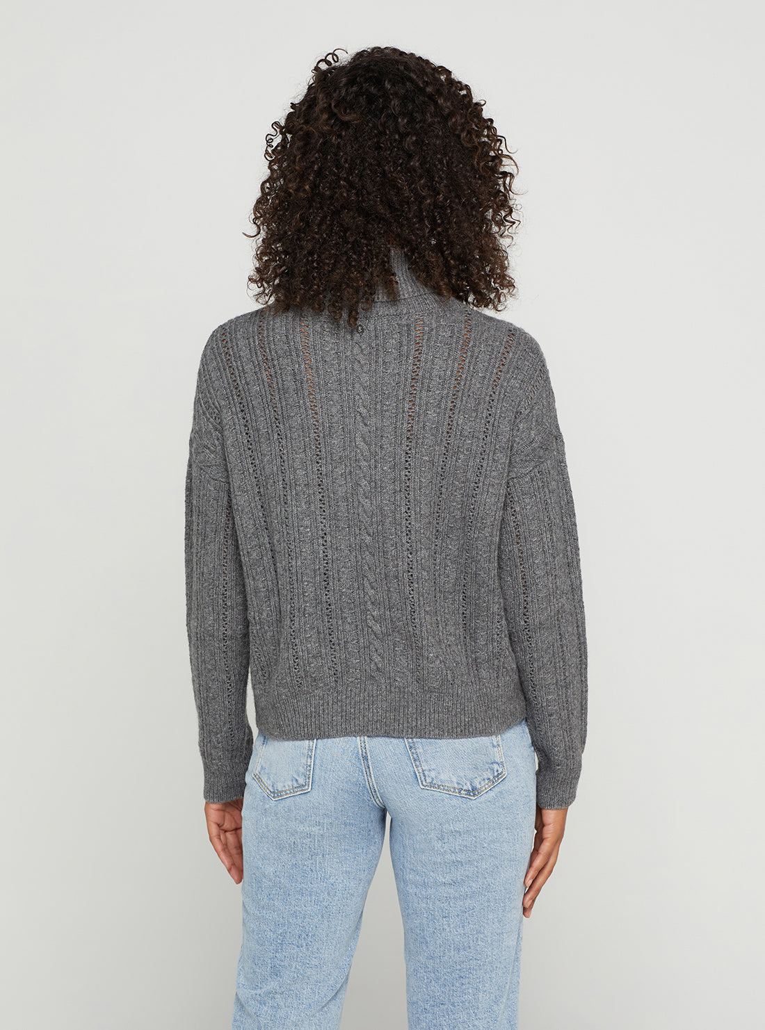 GUESS Women's Grey Deborah Knit Jumper W2BR46Z2WJ0 Back View