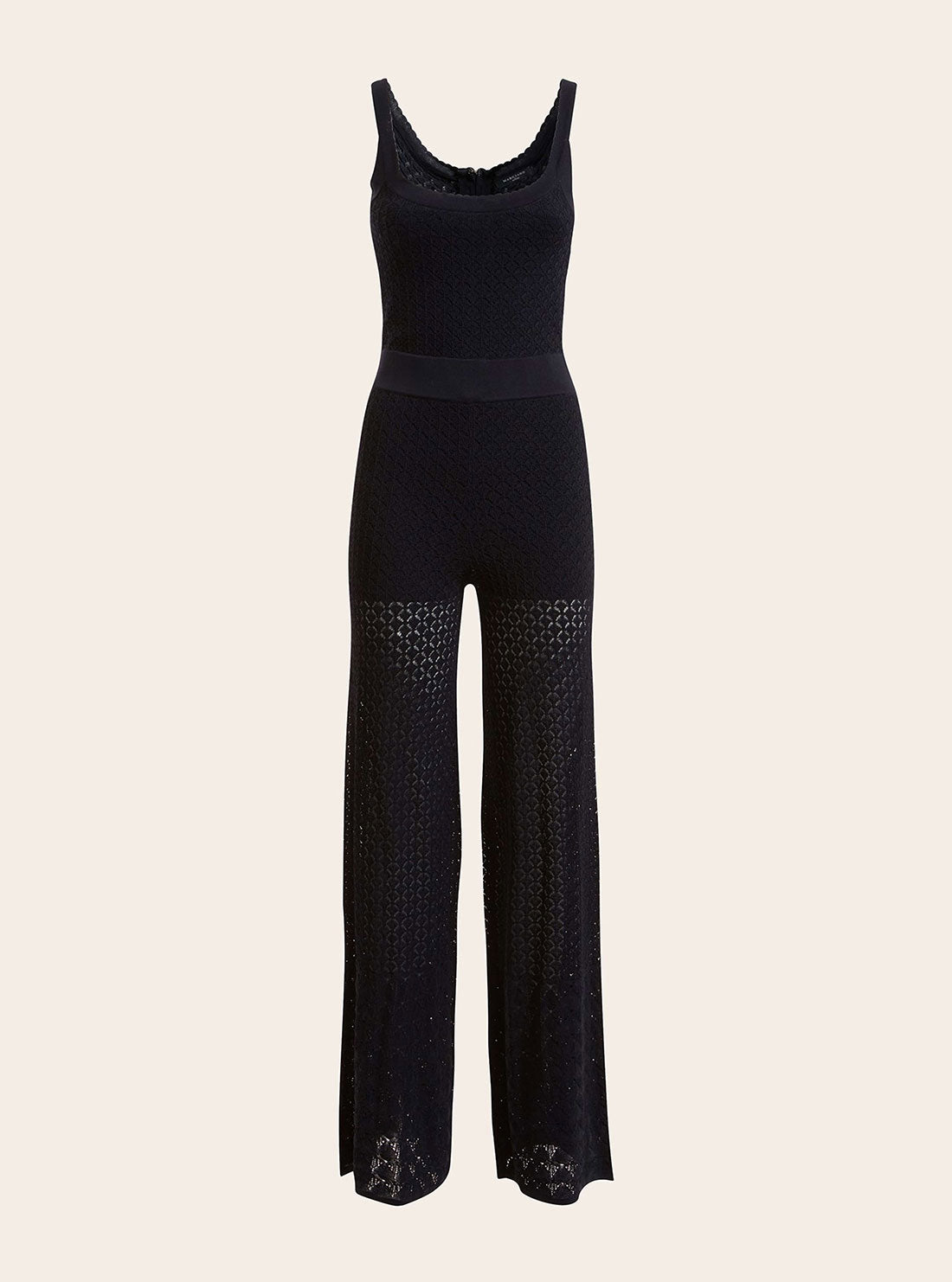 GUESS Women's Marciano Blue Multi Flor Jumpsuit 2YGK665673Z Ghost Front View