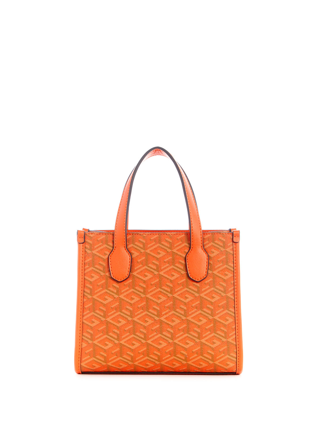 GUESS Women's Orange Logo Silvana Mini Tote Bag SC866577 Back View