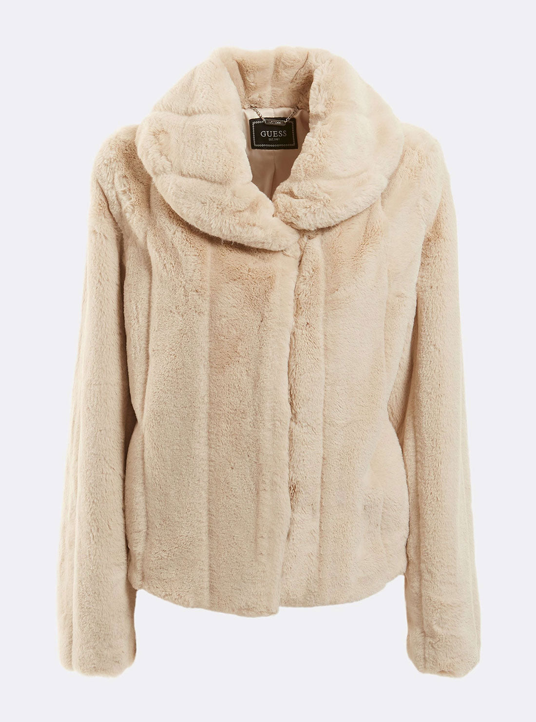 GUESS Women's Pearl Oyster Sophy Jacket W0BL0NWDCH0 Ghost View