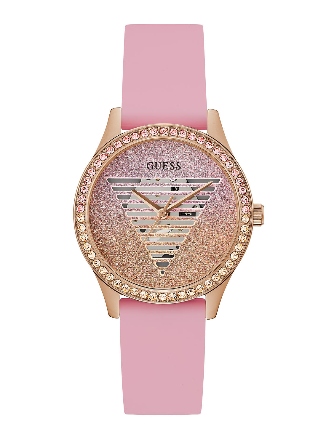 Pink discount guess watch