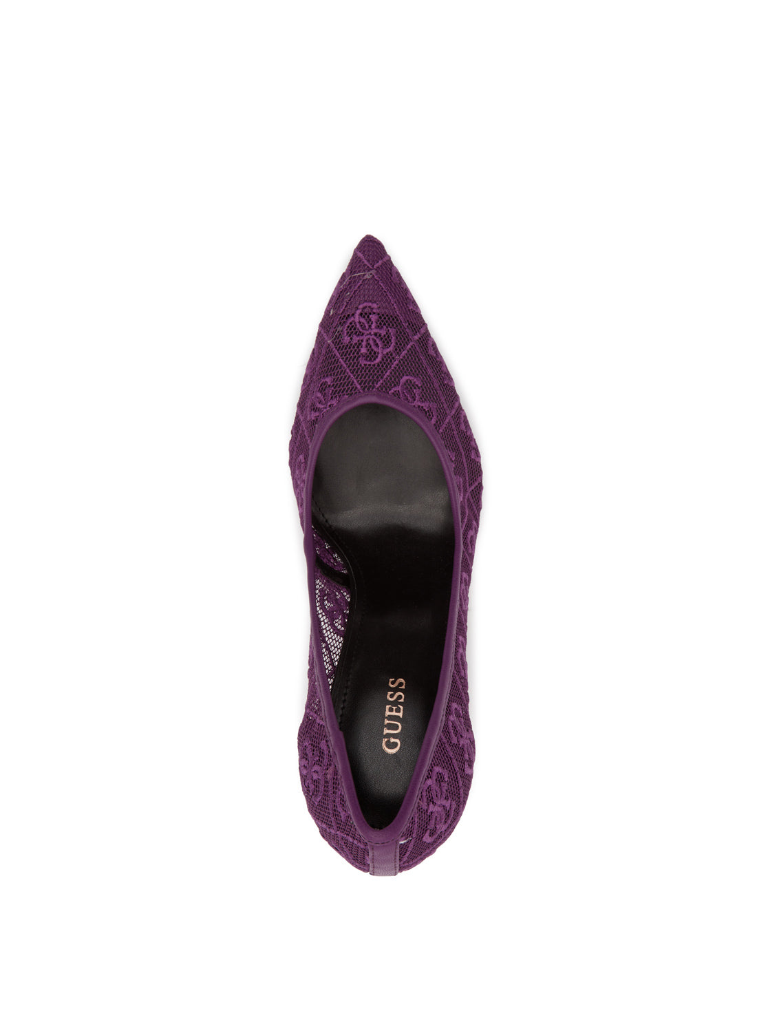 Purple Seannay Logo Pumps GUESS