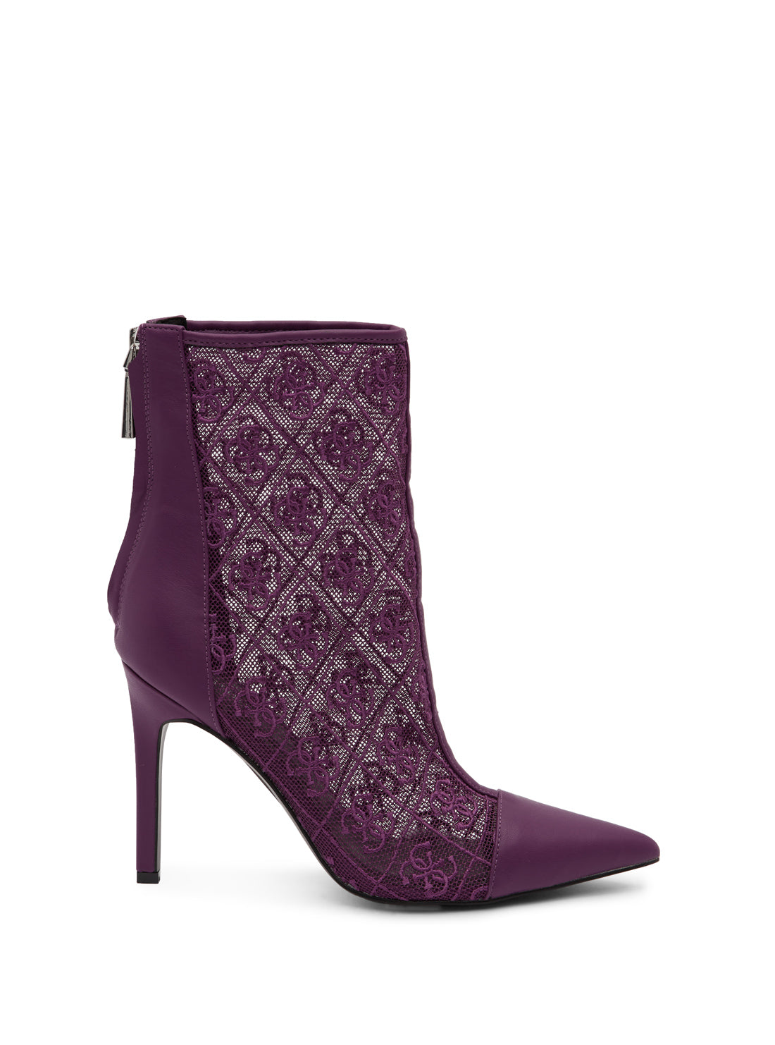 GUESS Women's Purple Sinthy Logo Boots SINTHY Side View