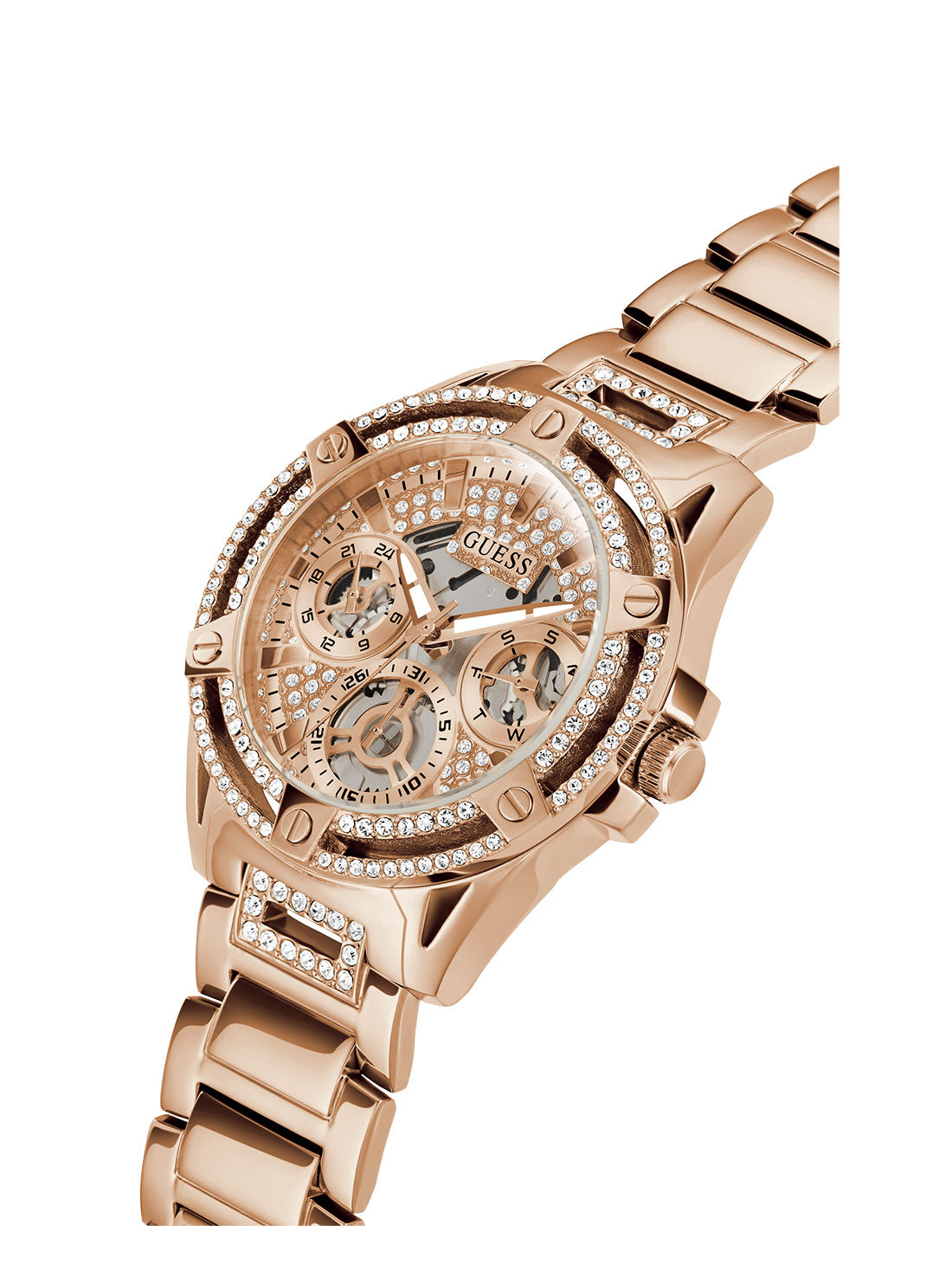 Rose Gold Crystal Queen Watch