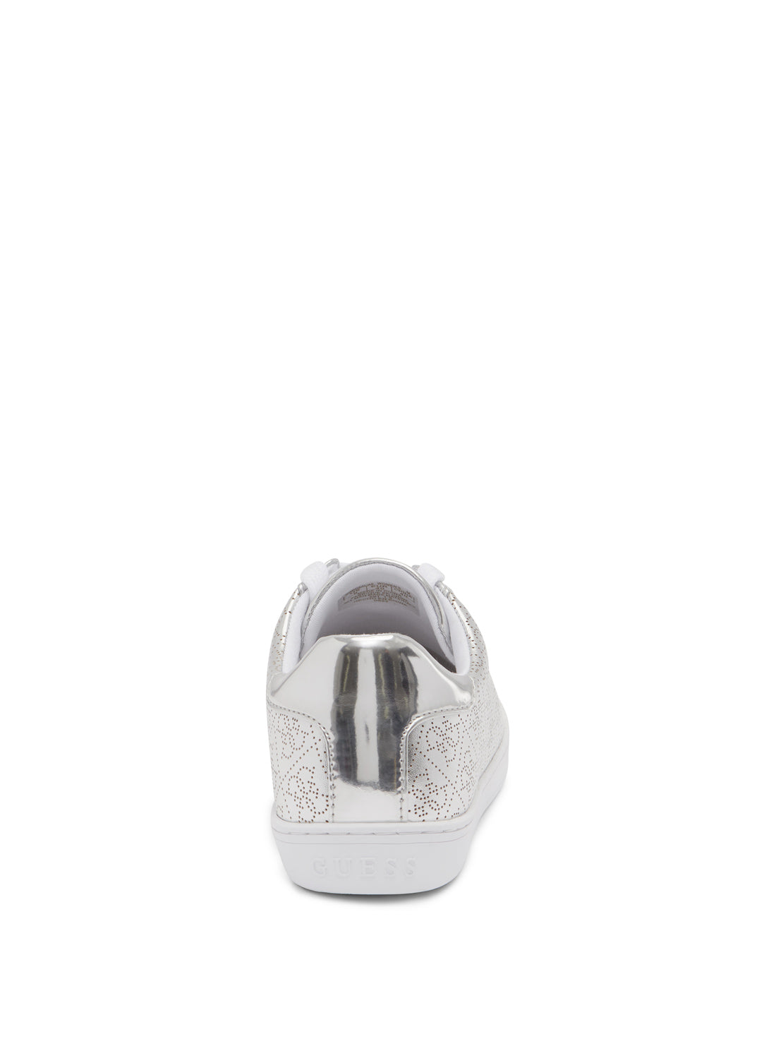 GUESS Women's Silver Logo Rosalia Low Top Sneakers ROSALIA Back View