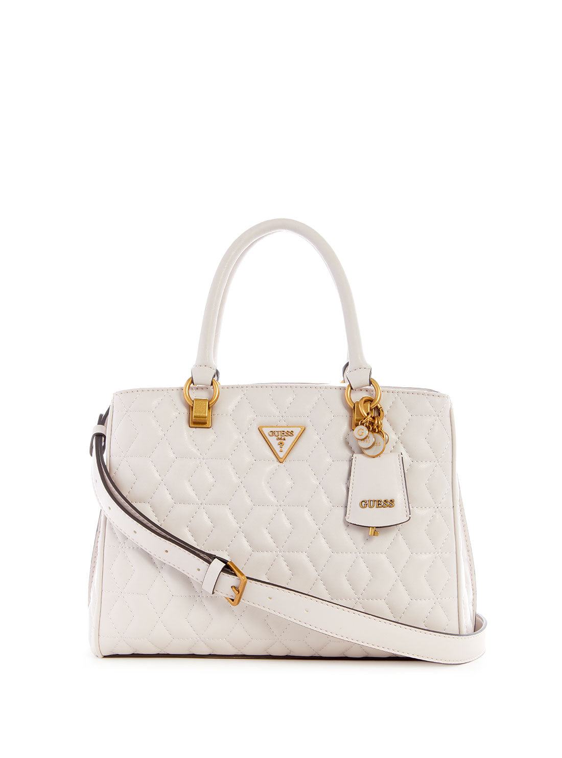 Stone Elenia Girlfriend Satchel Bag - GUESS