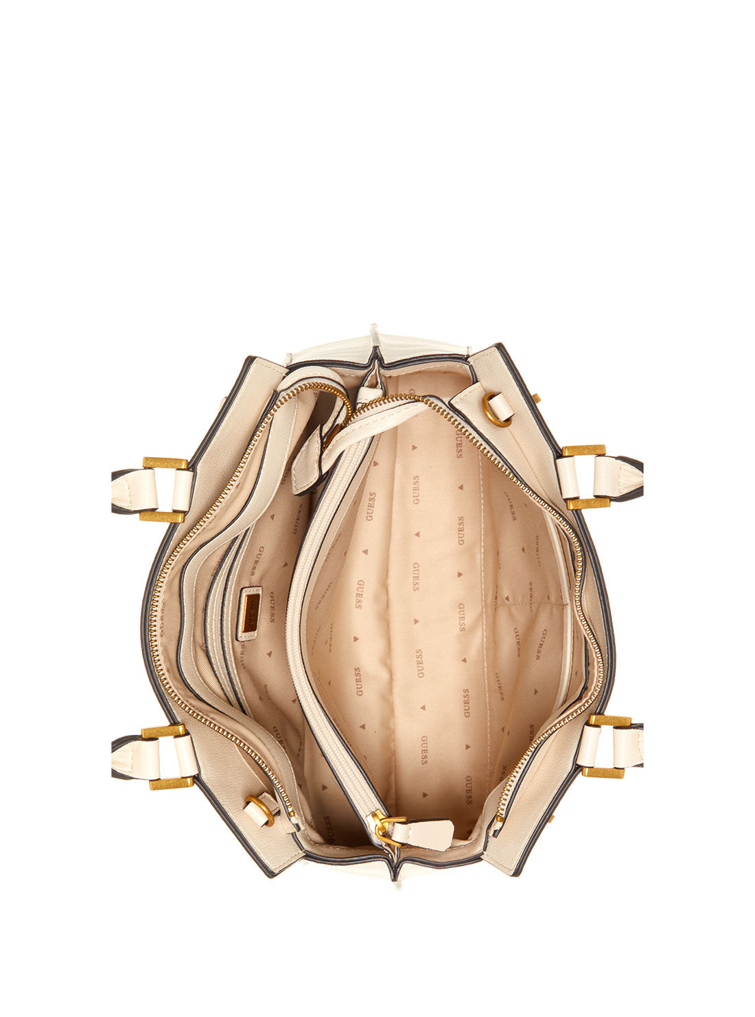 Stone Logo Katey Luxury Satchel Bag - GUESS