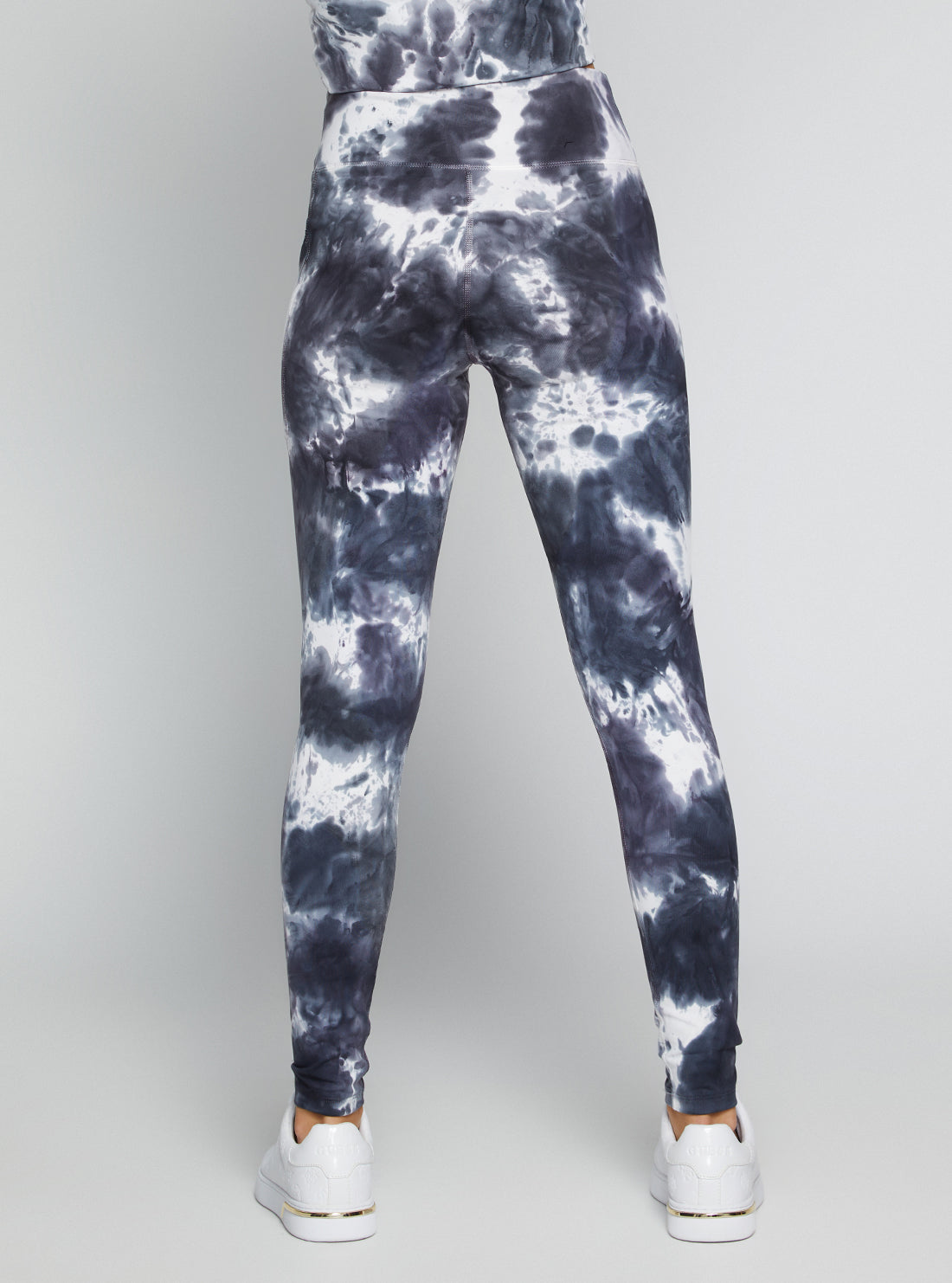 GUESS Women's Thunderstorm Tie Dye Eudora Active Leggings V2BB06MC04N Back View