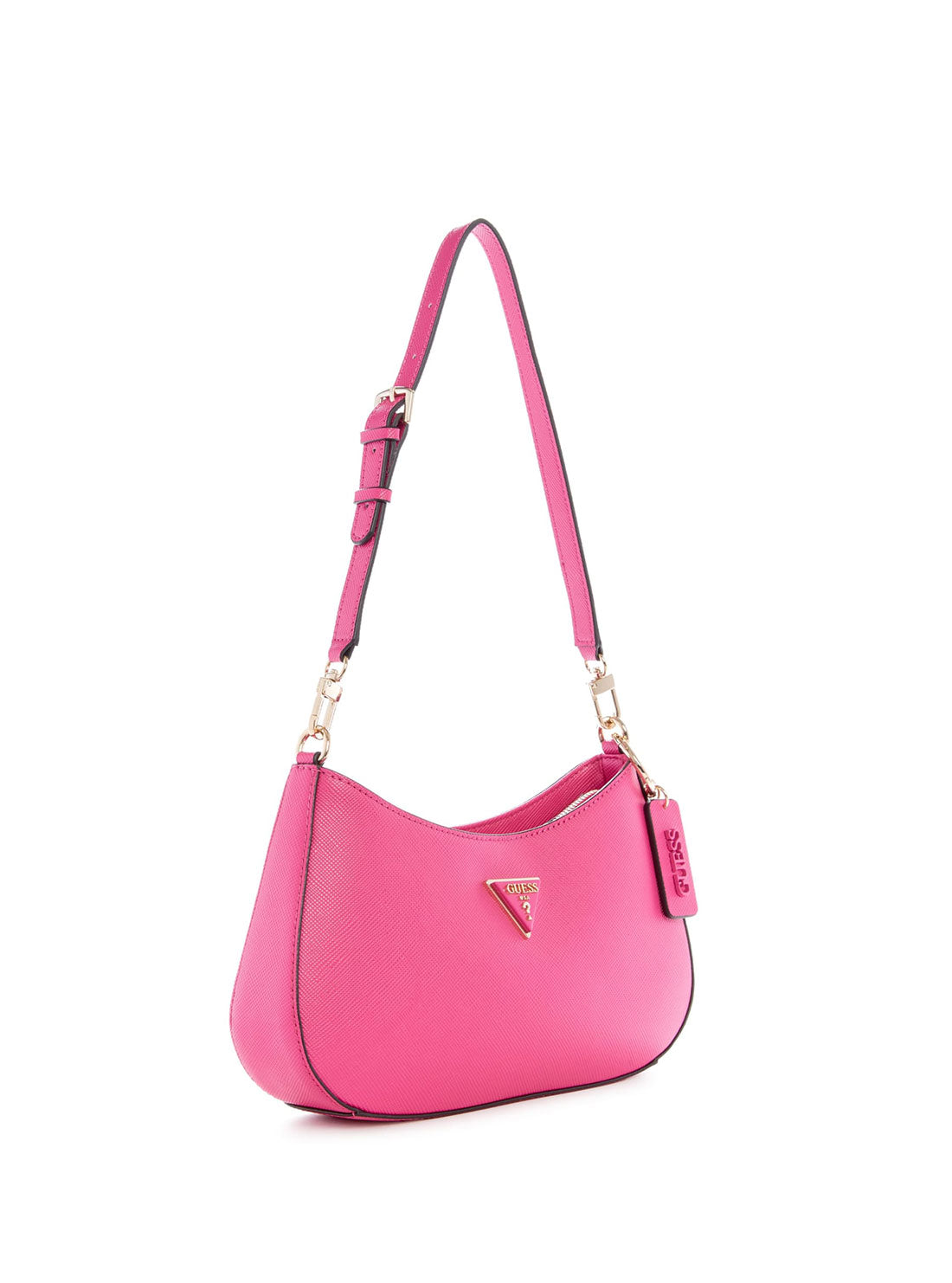 GUESS Women's Watermelon Noelle Shoulder Bag ZG787918 Angle View