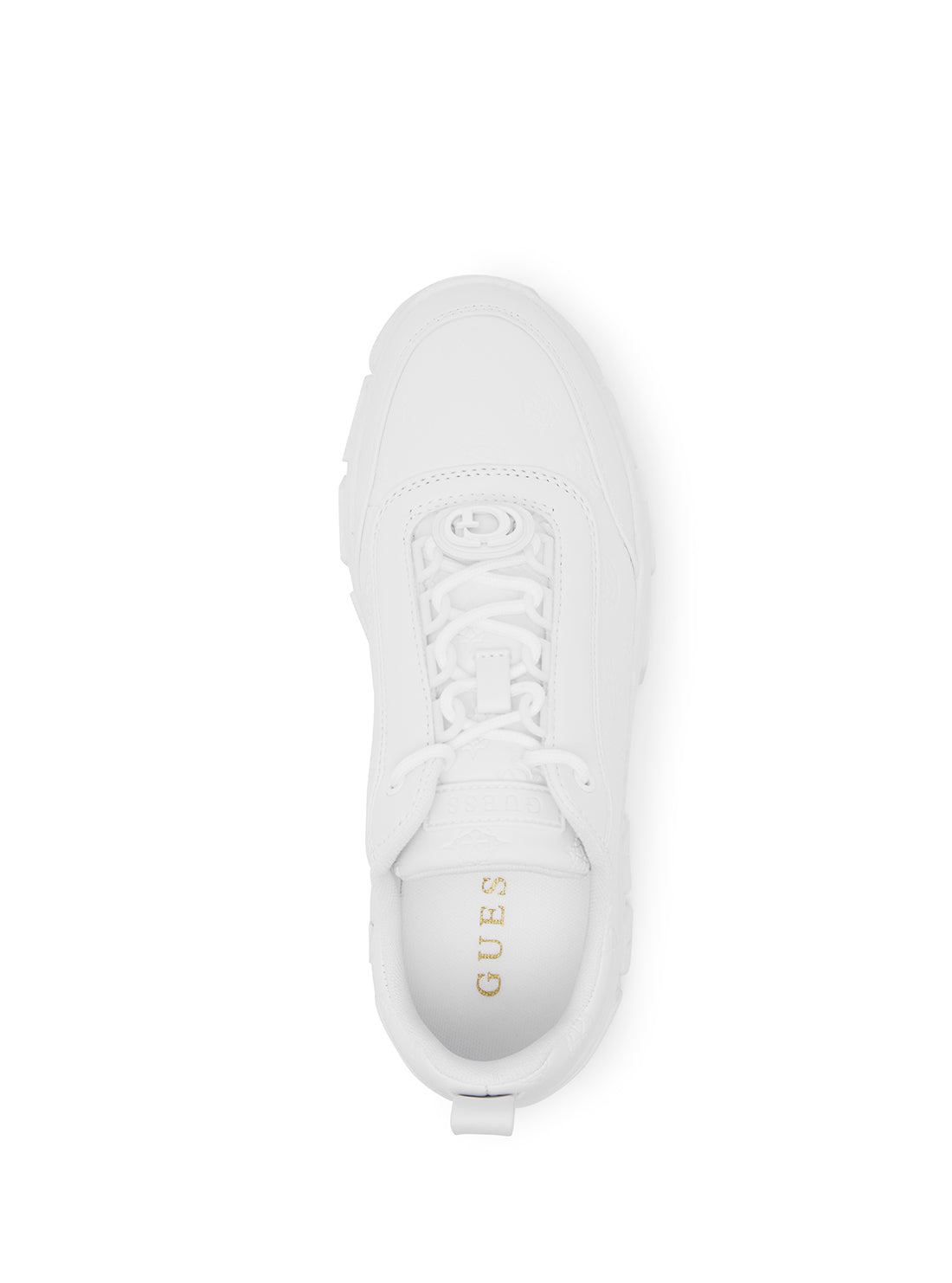 White Bria Logo Low Top Sneakers