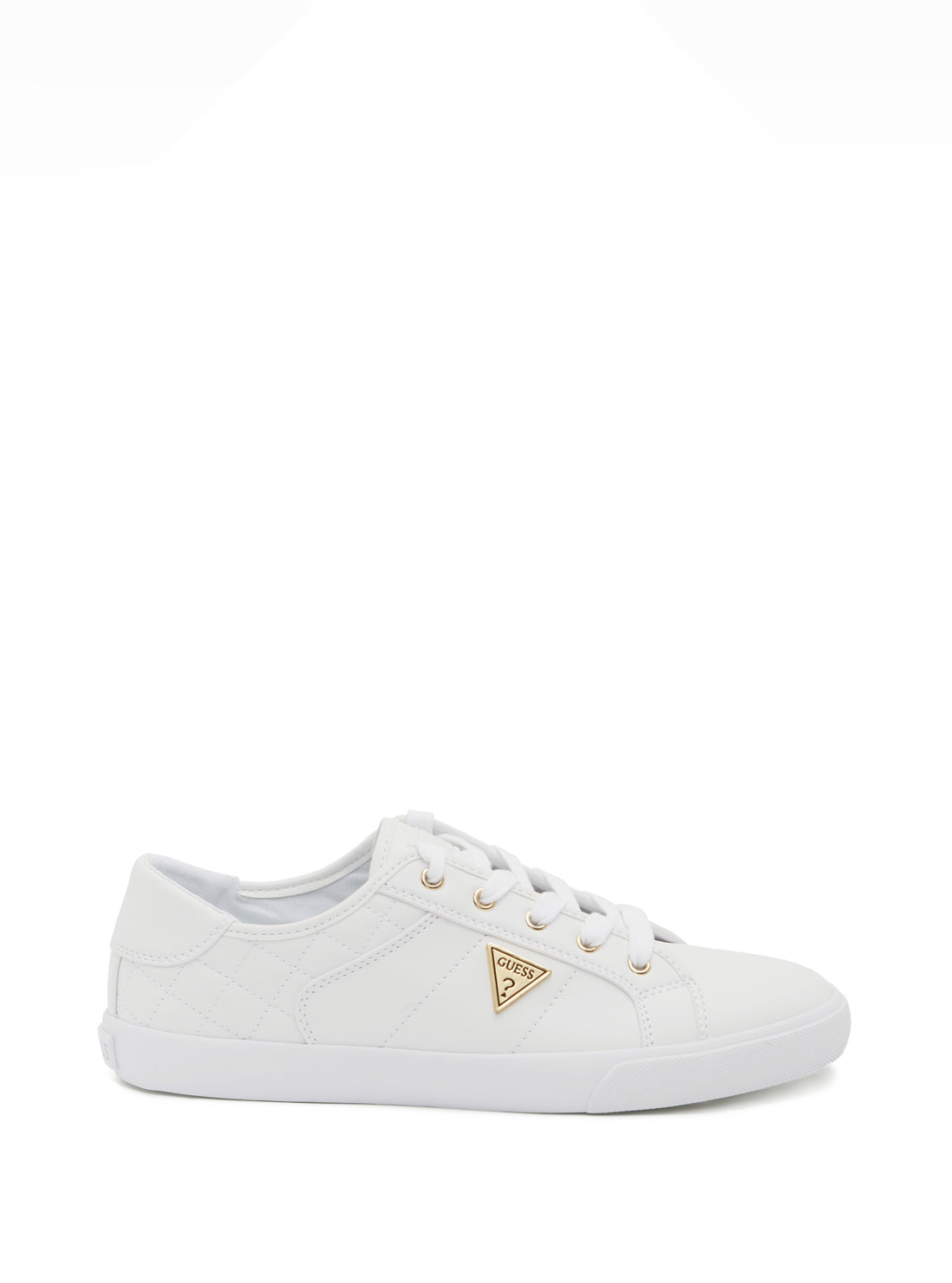 GUESS Women's White Comly Low Top Sneakers COMLY2-A Side View