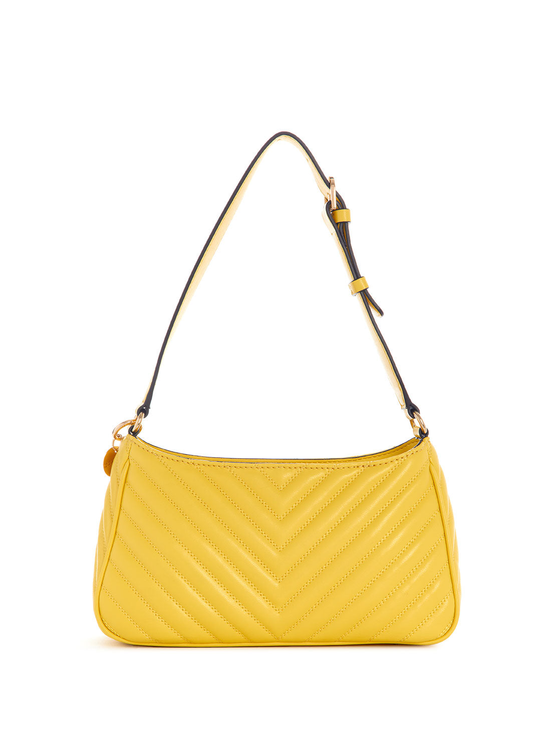 GUESS Women's Yellow Keillah Quilted Shoulder Bag QG869018 Back View
