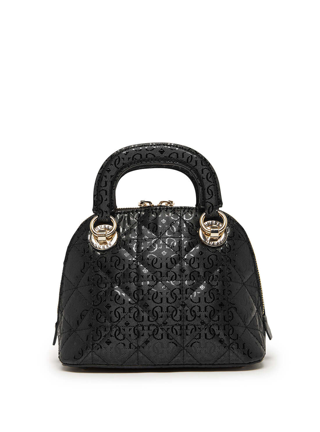 Black Cathleen Small Dome Crossbody Satchel - GUESS