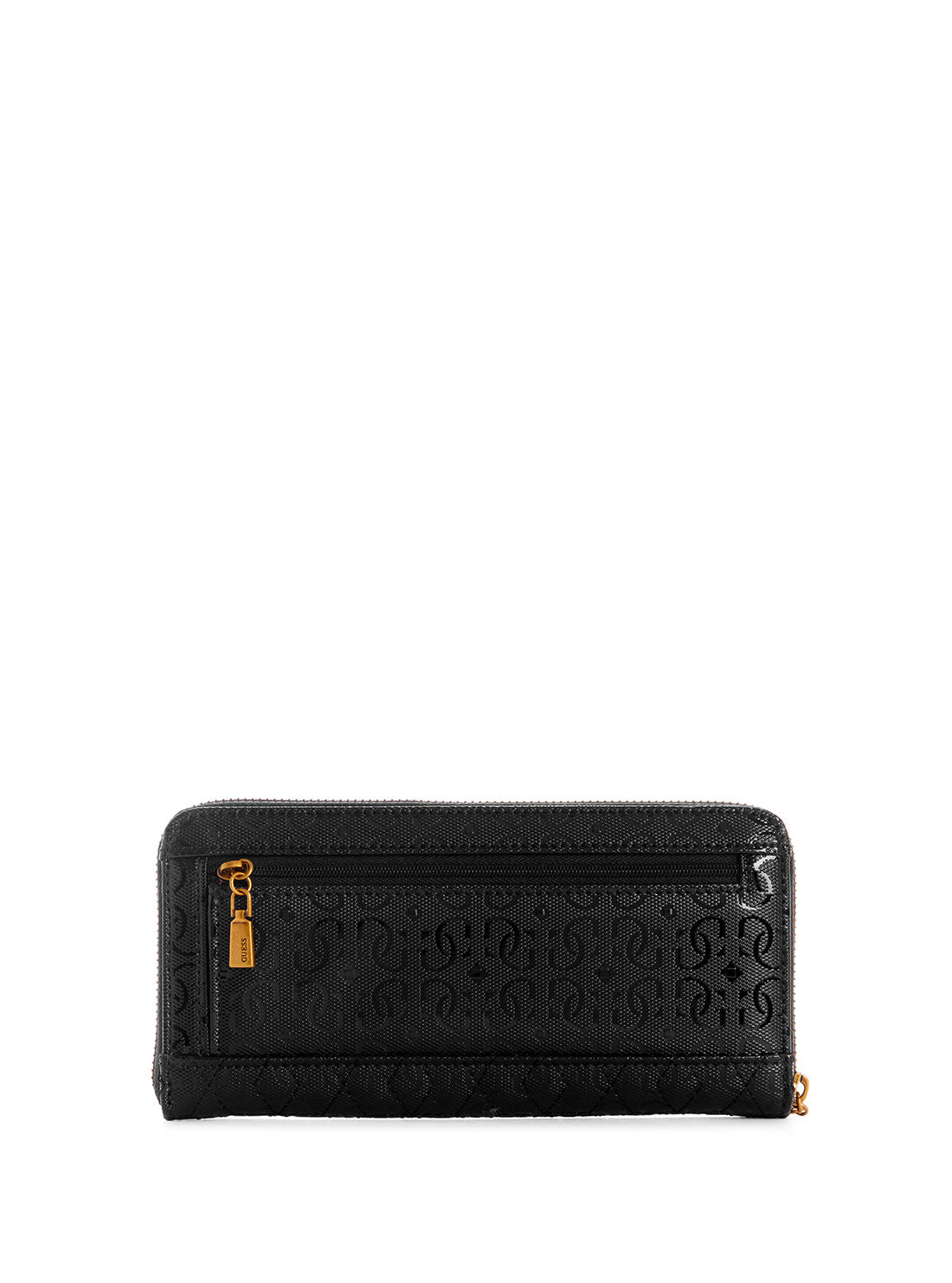 GUESS Womens Black Isidora Large Zip Wallet GB854746 Back View