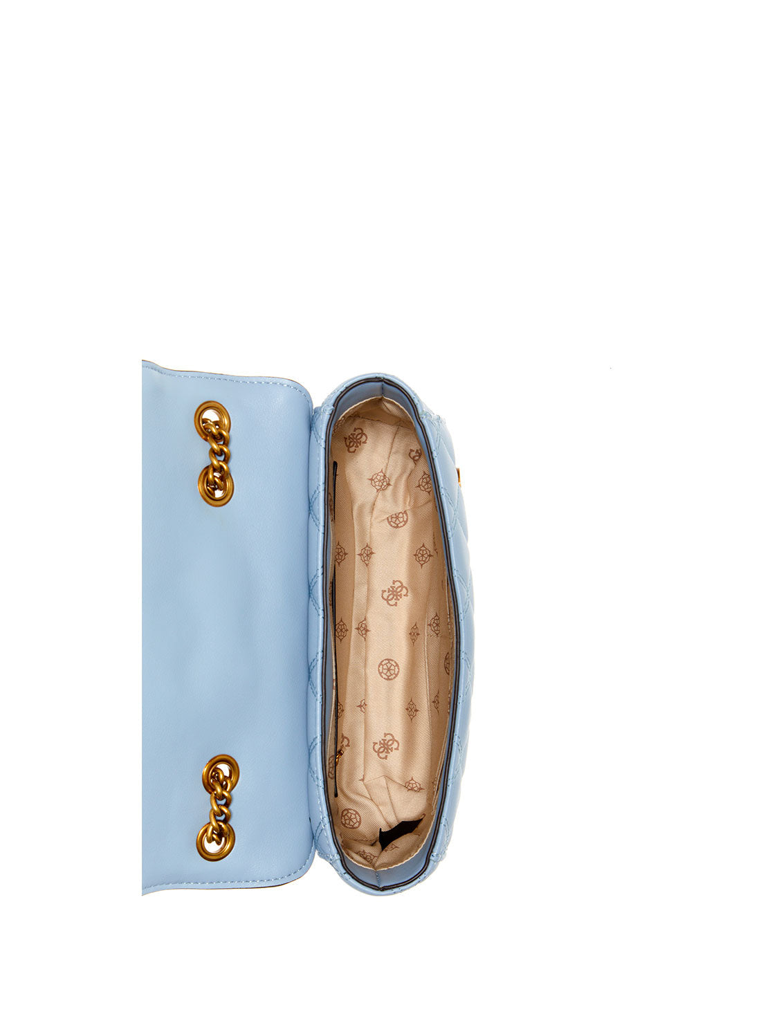 GUESS Womens Blue Triana Convertible Crossbody Bag QS855321 Inside View