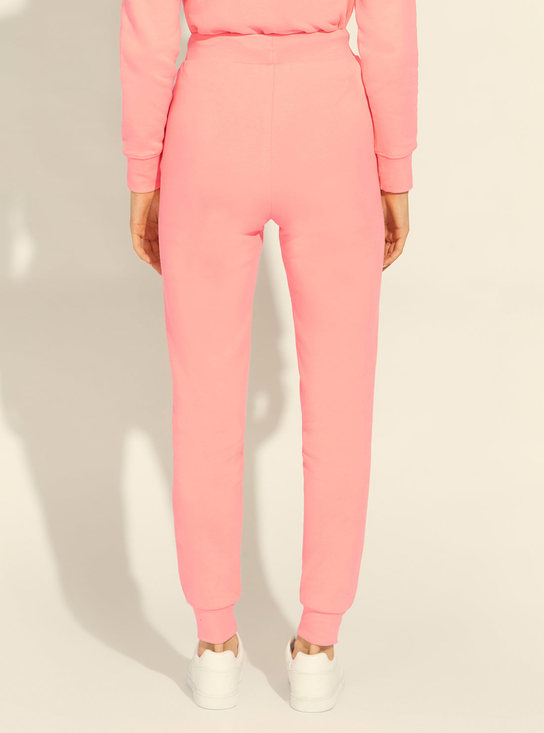 GUESS Womens  Blush Pink Dottie Jogger Pants V2RB18KAOR1 Back View