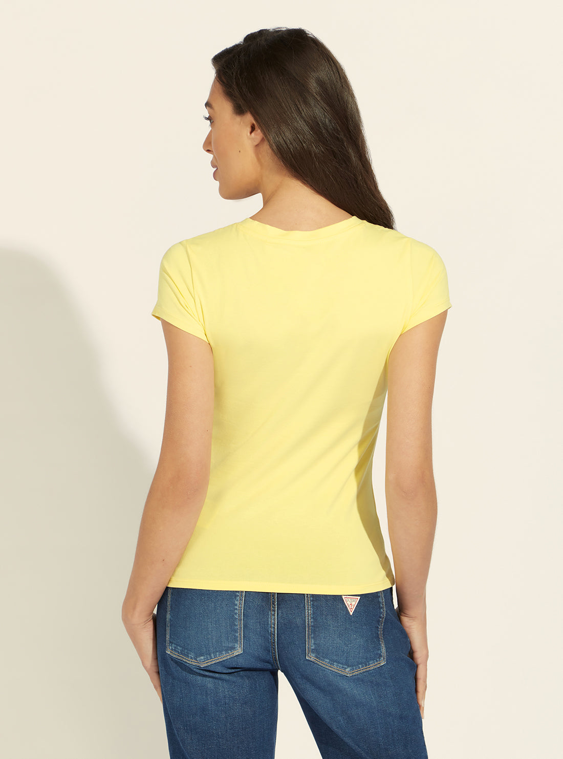 Eco Yellow Glitzy Logo T-Shirt