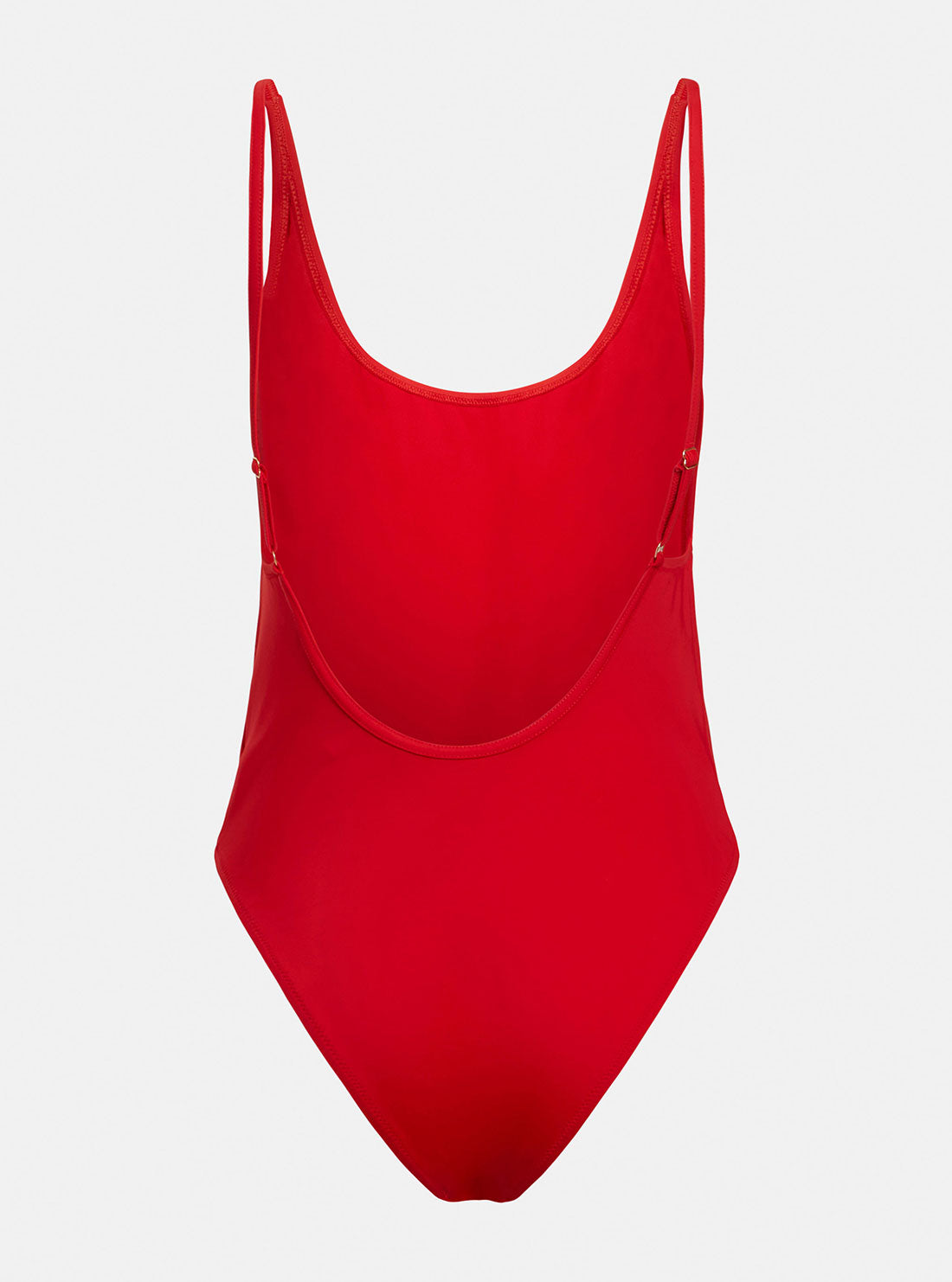 Red Logo Bodysuit Swimsuit