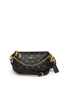 GUESS Womens  Black Logo Arie Crossbody Bag PA788570 Front View