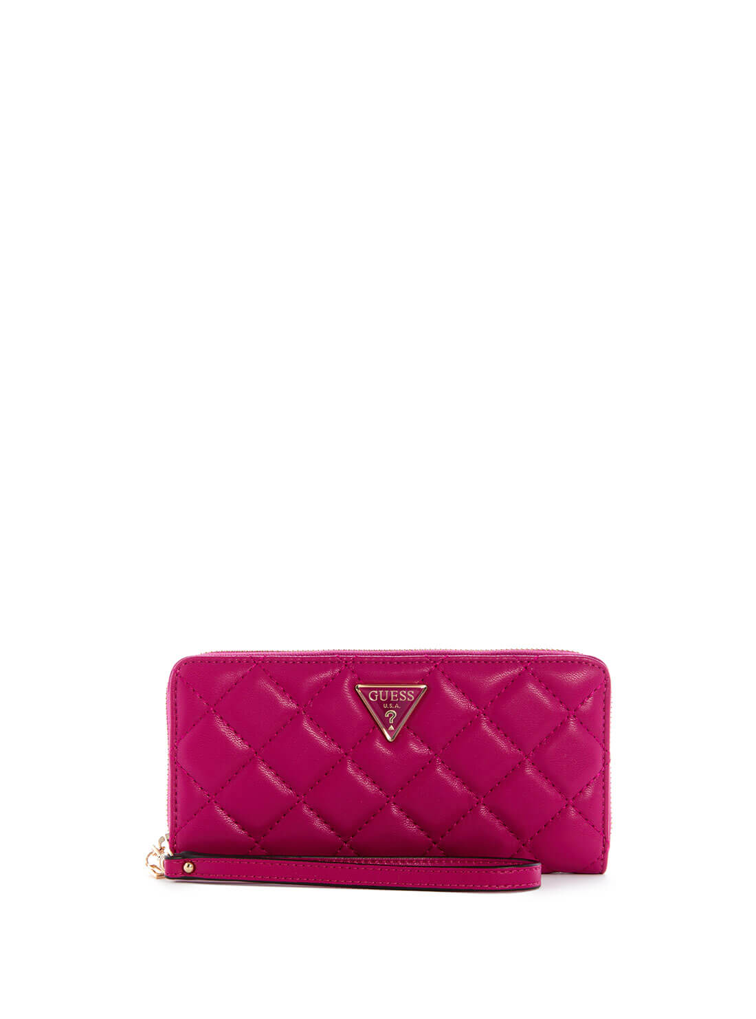 Guess Cessily Quilted Maxi Wallet Red