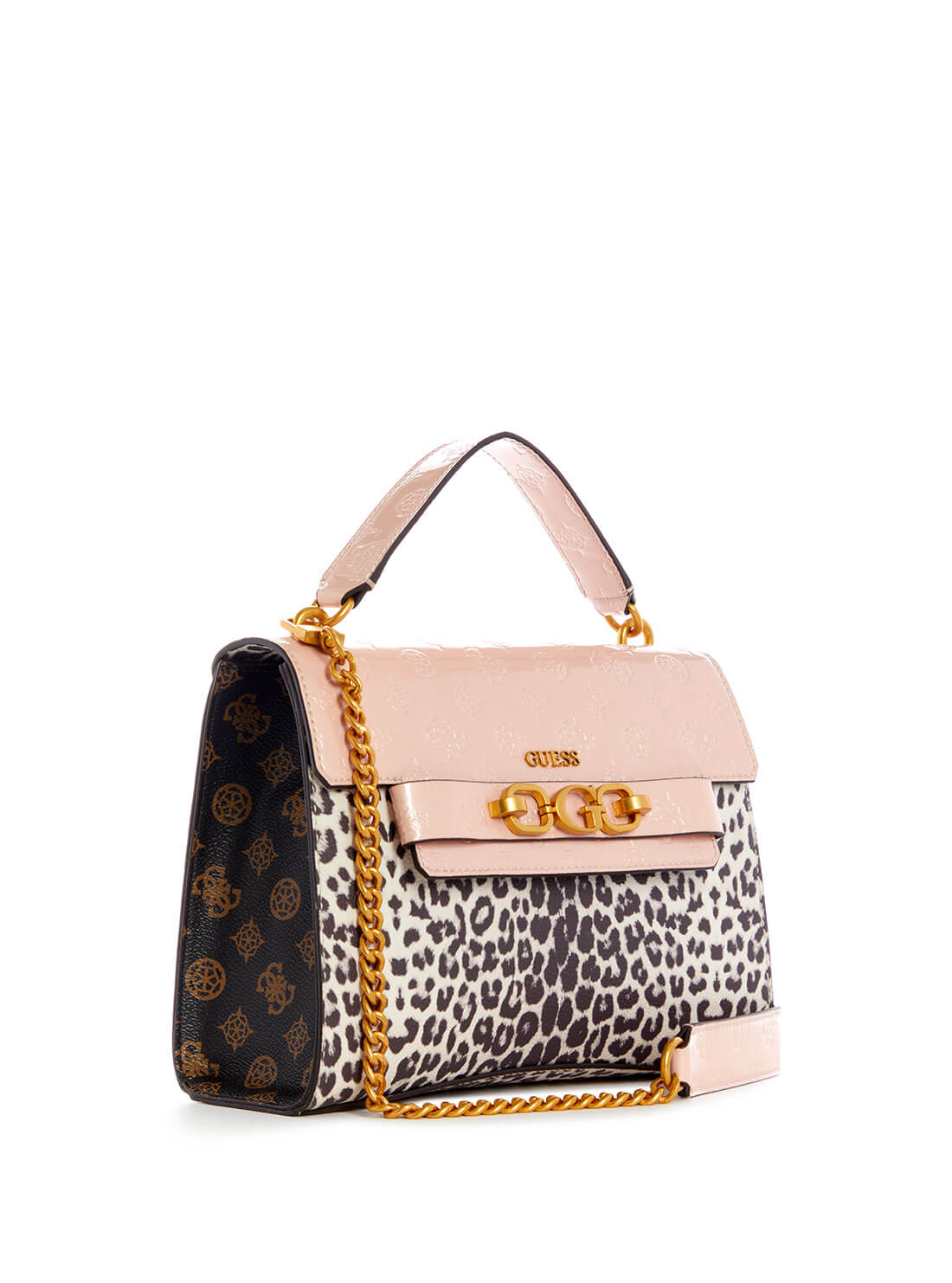 Guess Crossbody Handbag Women Small Multicolor Leopard Brown Trim Purse Bag  | eBay