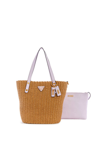 GUESS cross body bag Katey Luxury Satchel Natural / Aloe Palm, Buy bags,  purses & accessories online