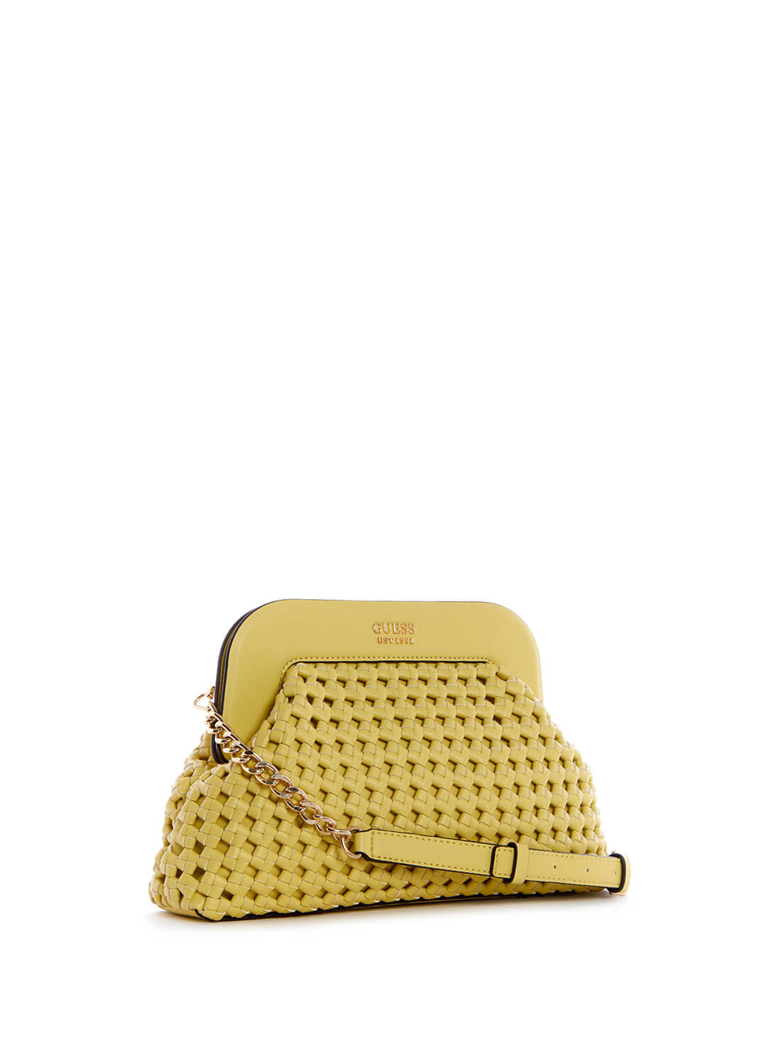 Lime Yellow Sicilia Clutch Bag - GUESS