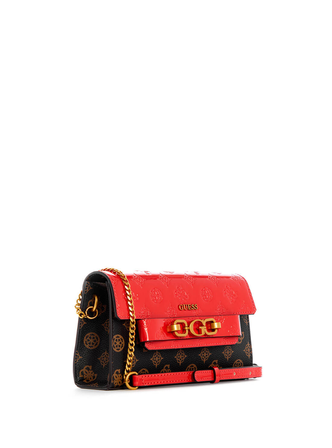 Red Brown Zira Mini Crossbody Bag - GUESS