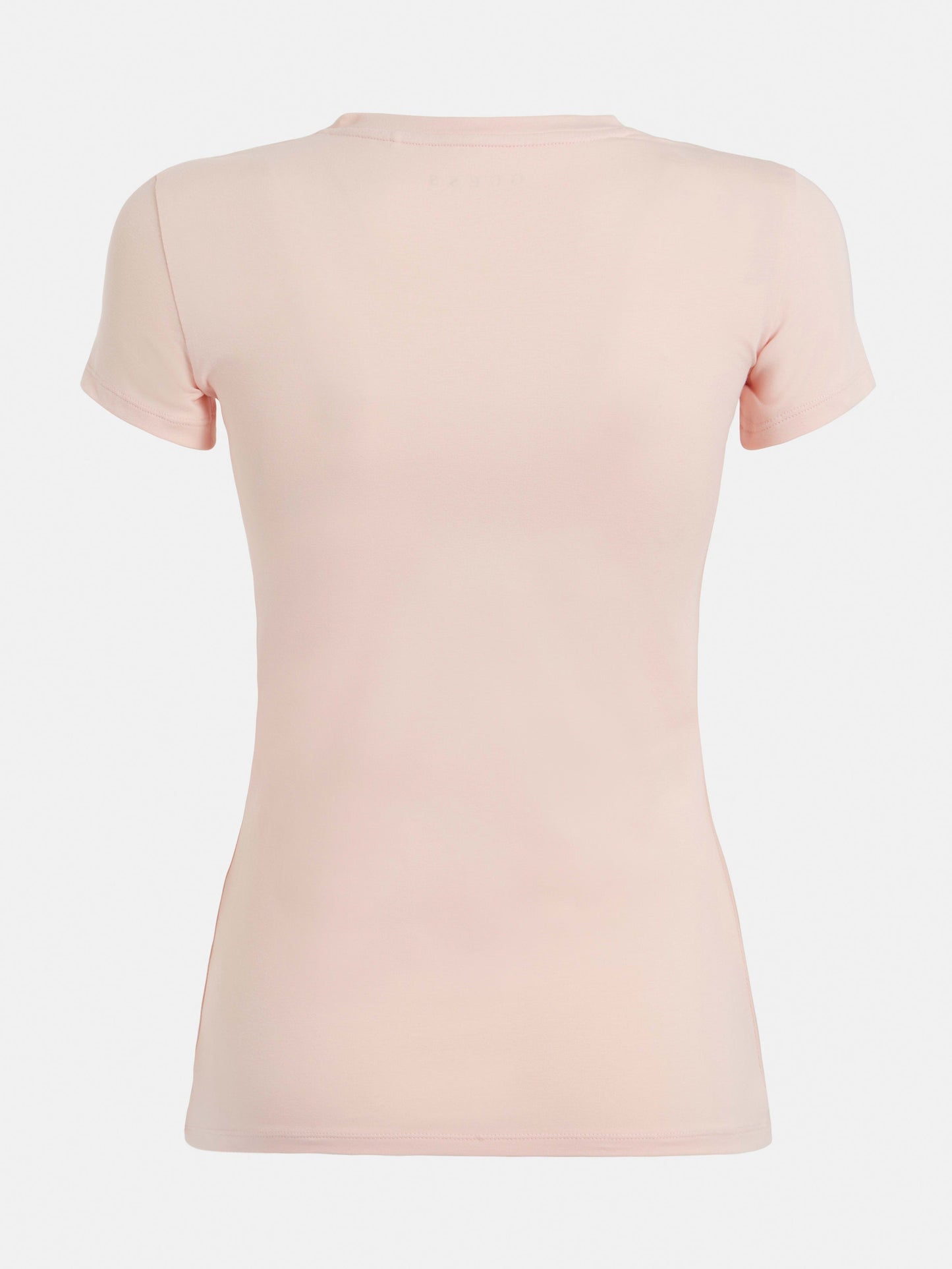 GUESS Womens Peach Trine Logo T-Shirt Ghost Back View