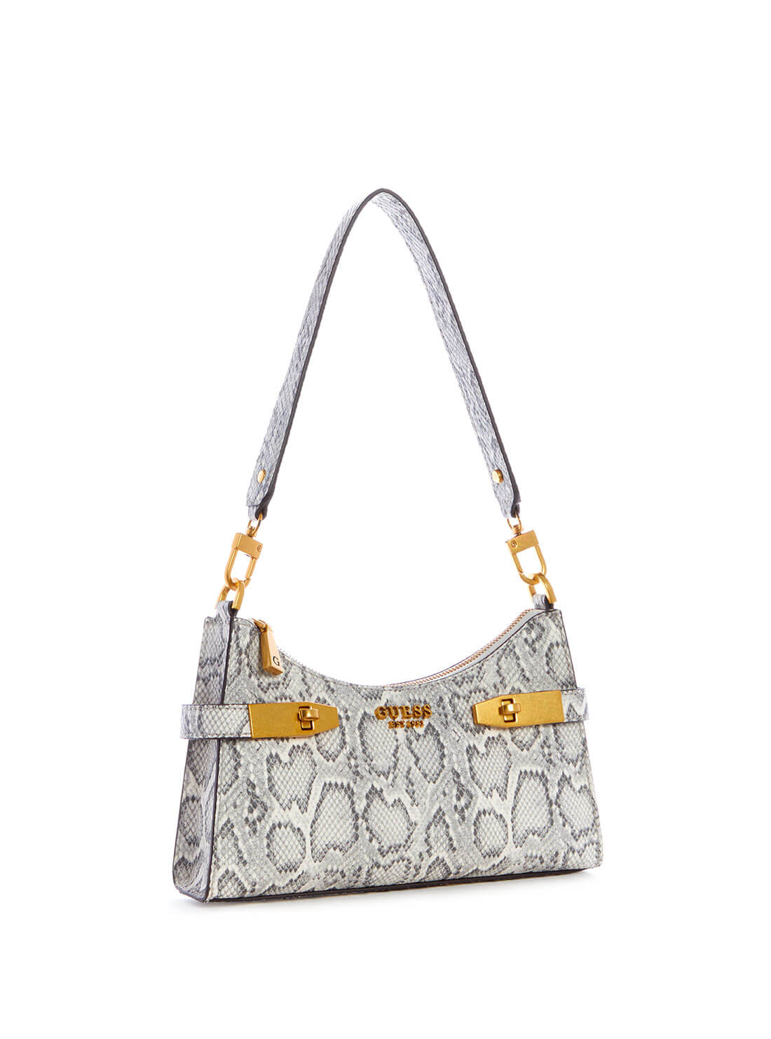 GUESS Womens Python Zadie Shoulder Bag Side View