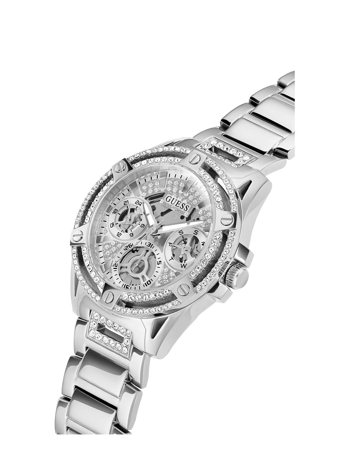 Silver Queen Crystal Watch
