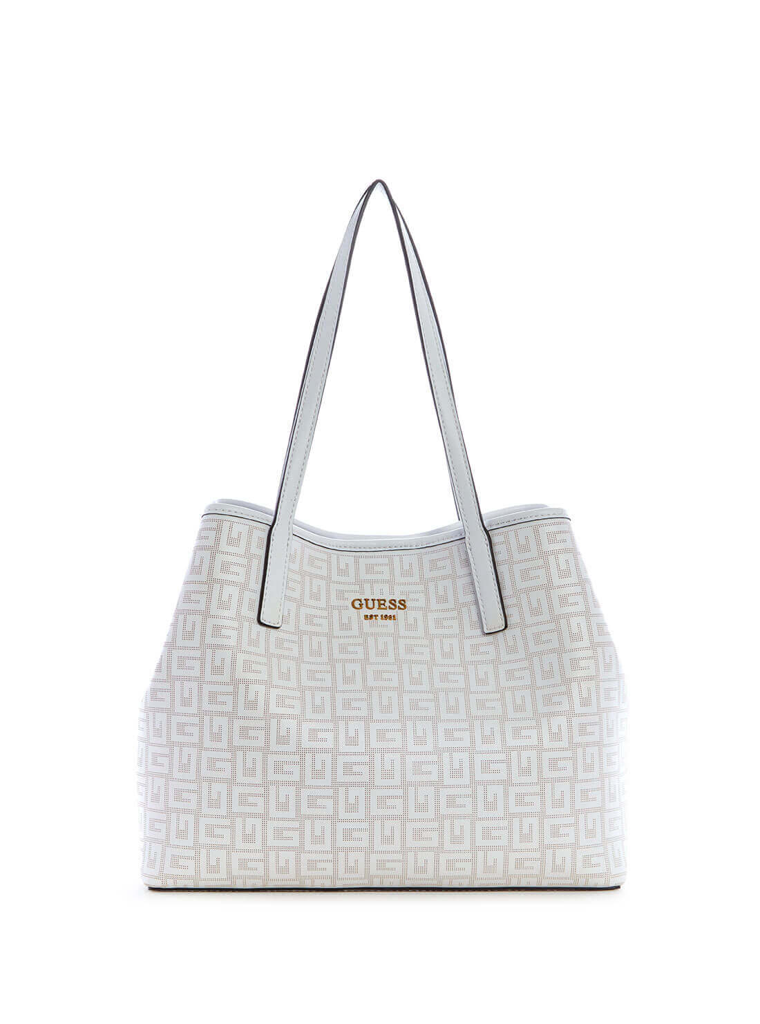 White Vikky G Tote Bag