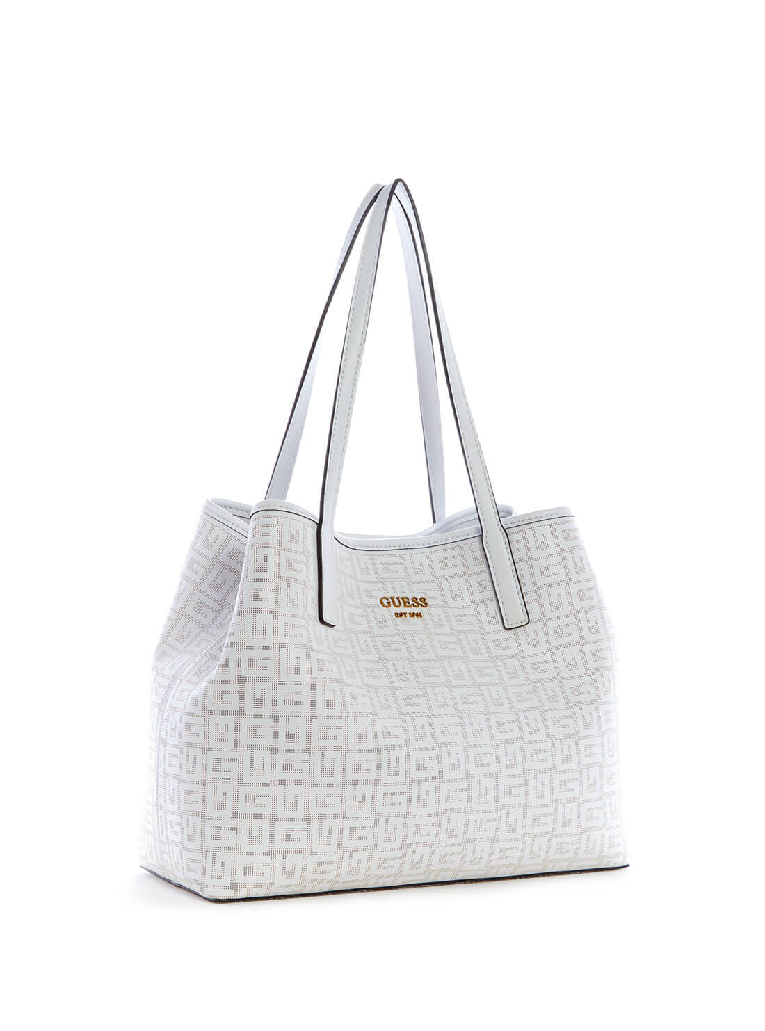 White Vikky G Tote Bag