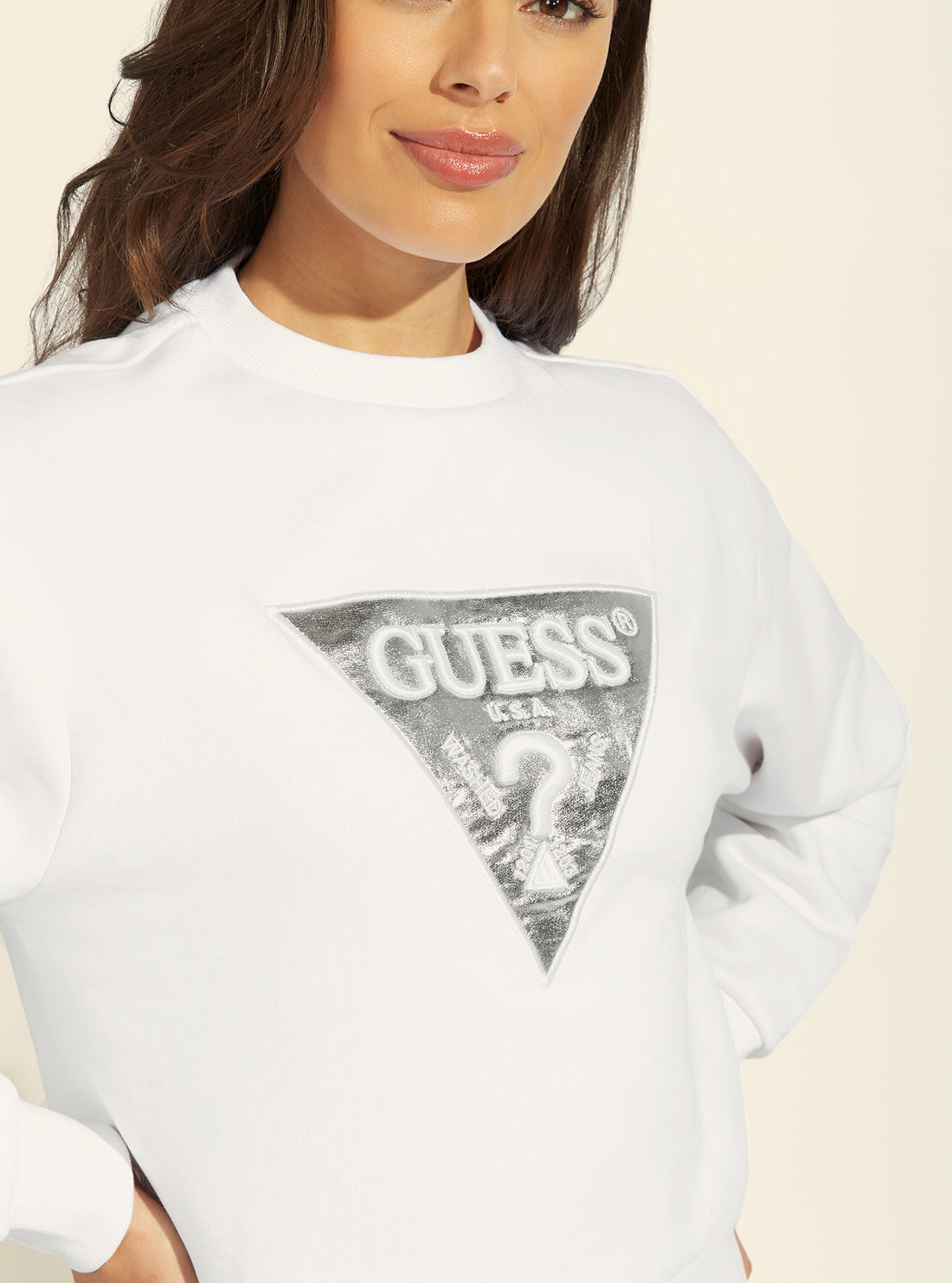 Guess on sale jumper white